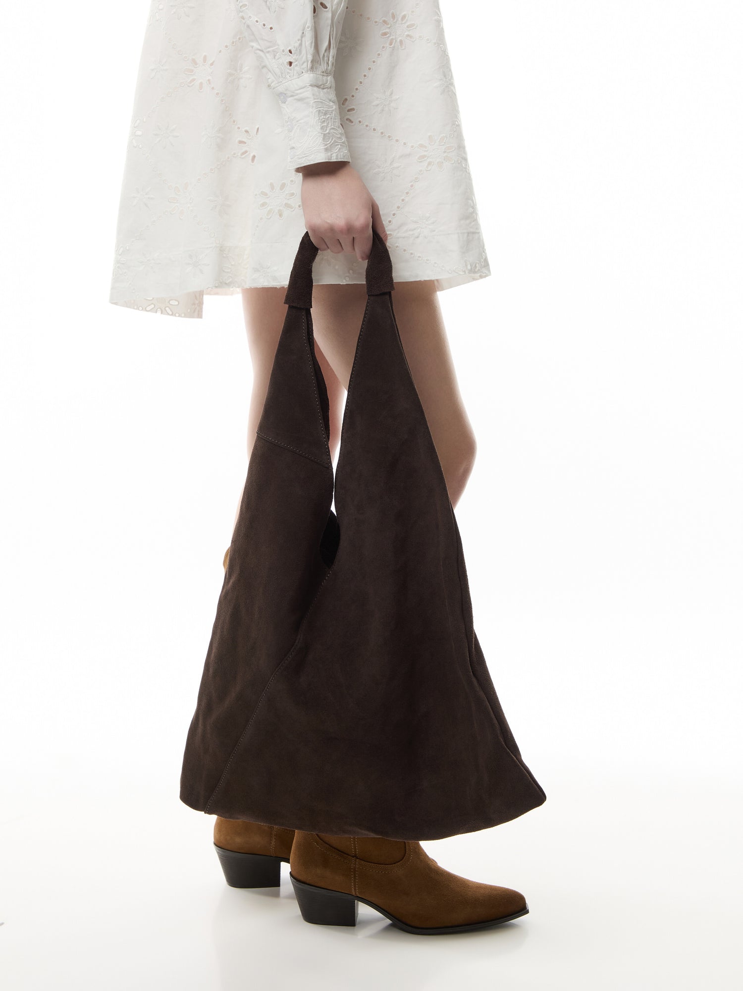 Giselle Suede Shoulder Bag