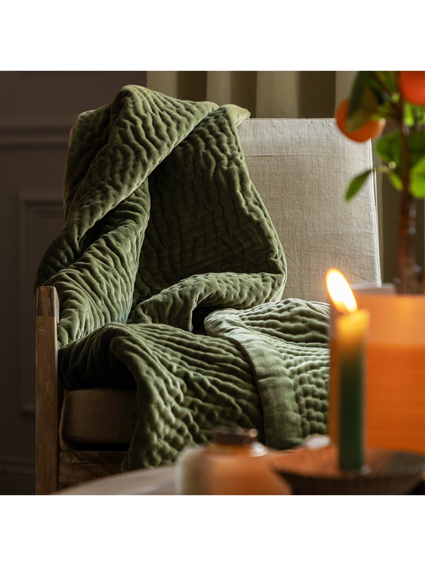 Haze Velvet Throw 140x220cm Steel