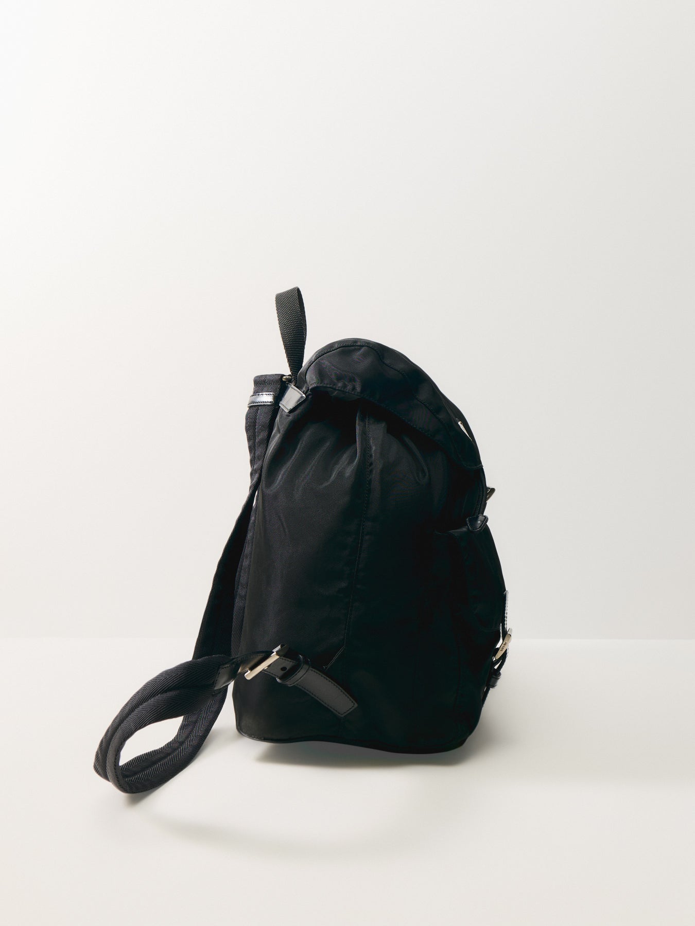 Vintage Prada Tessuto Nylon Backpack Black