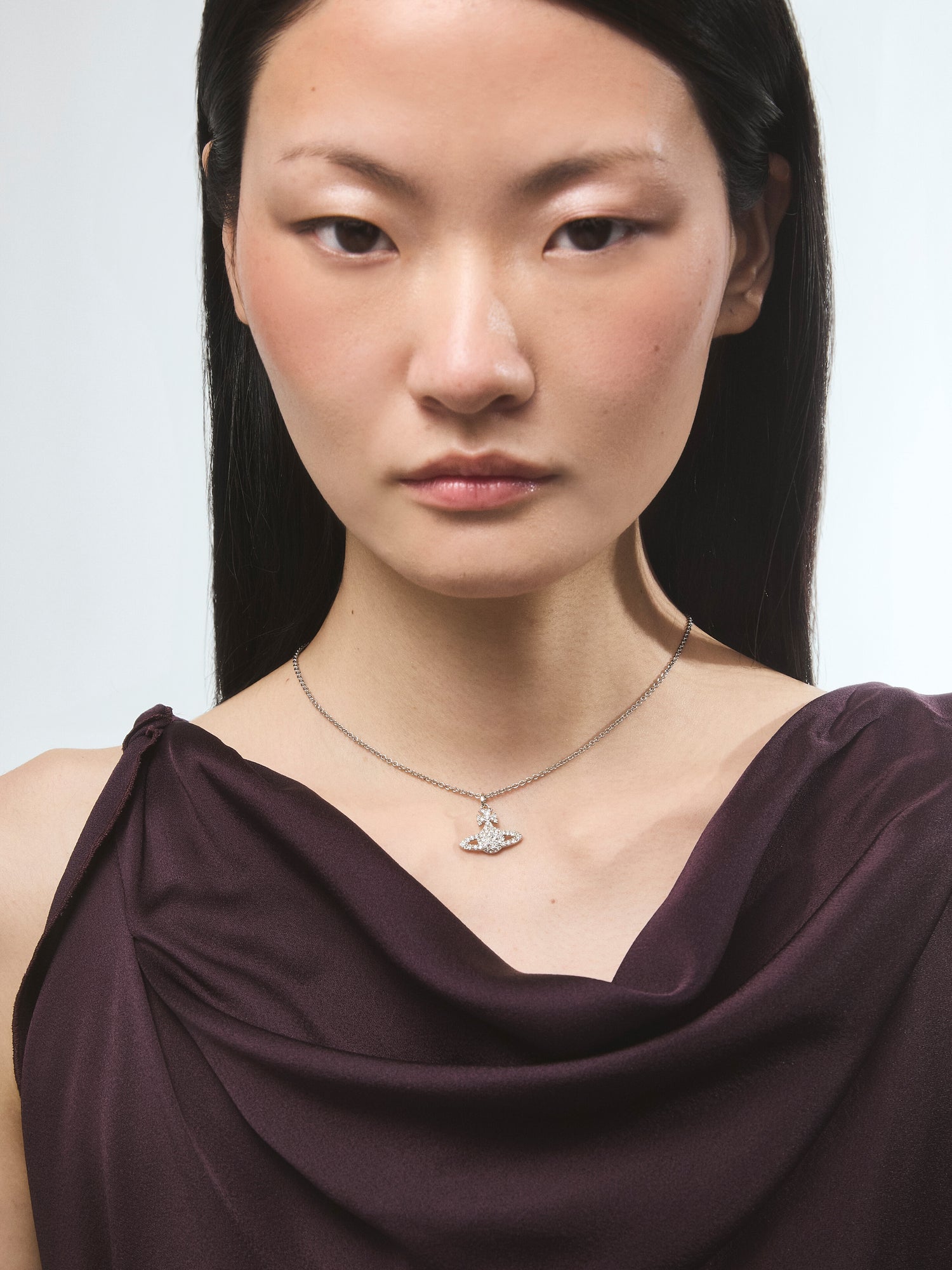 Grace Bas Relief Pendant Necklace