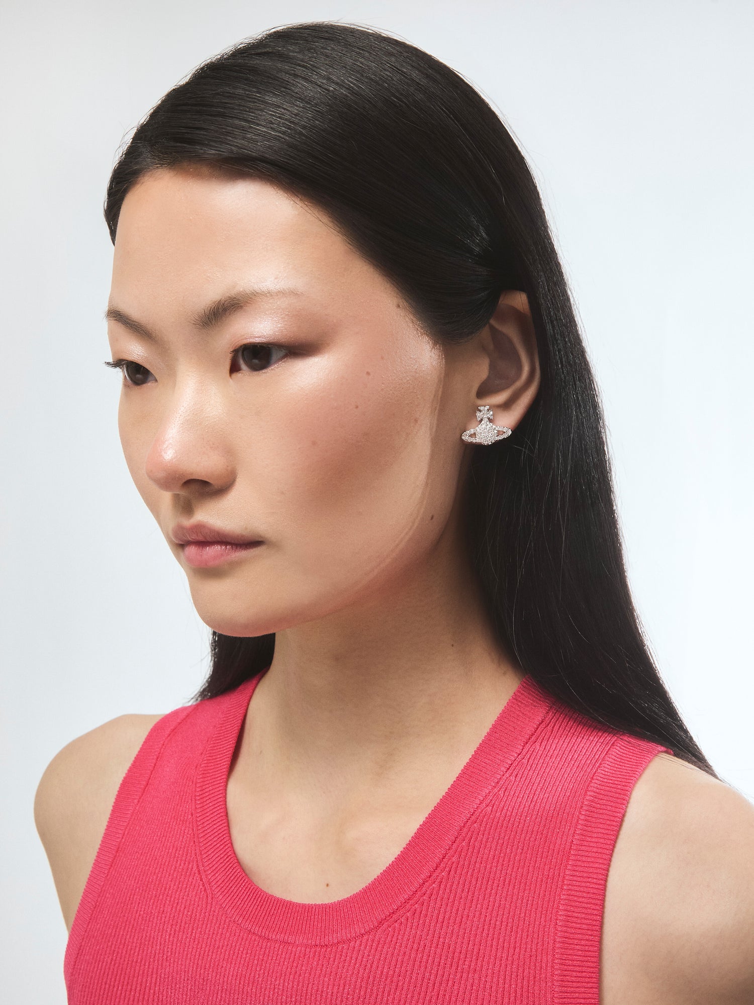 Grace Bas Relief Stud Earrings