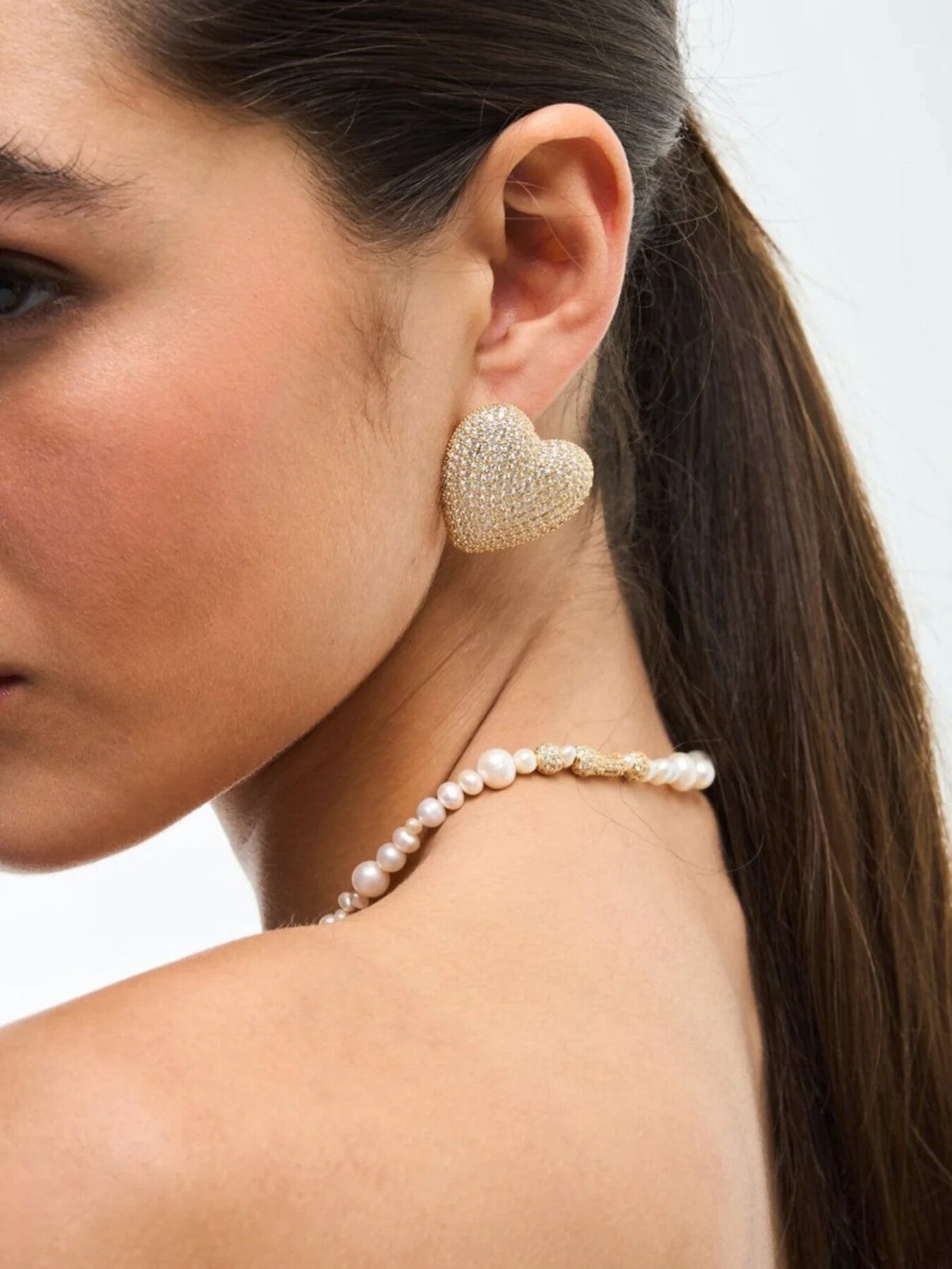 Pave Amor Earrings
