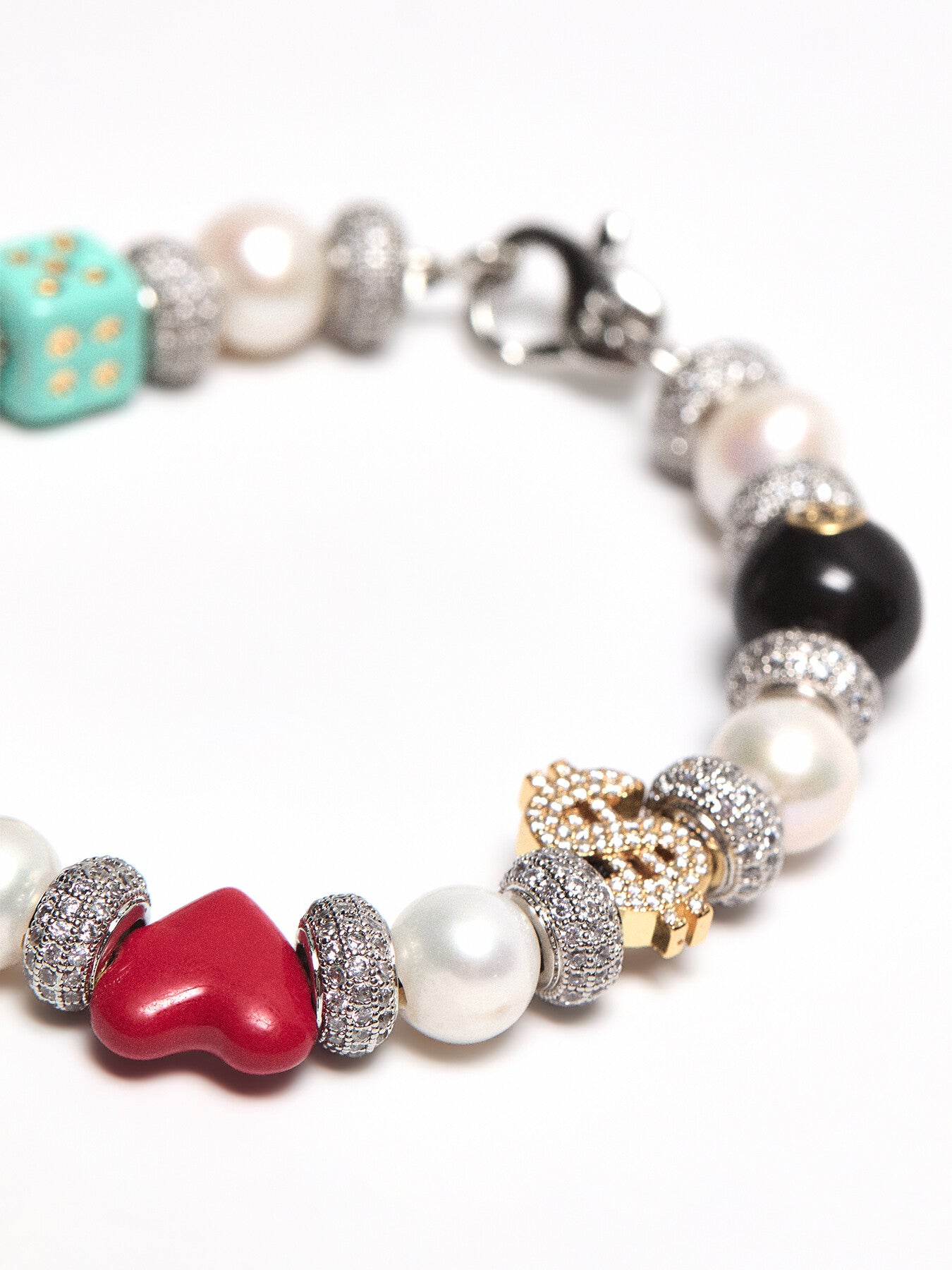 Enamel Pearl Bracelet