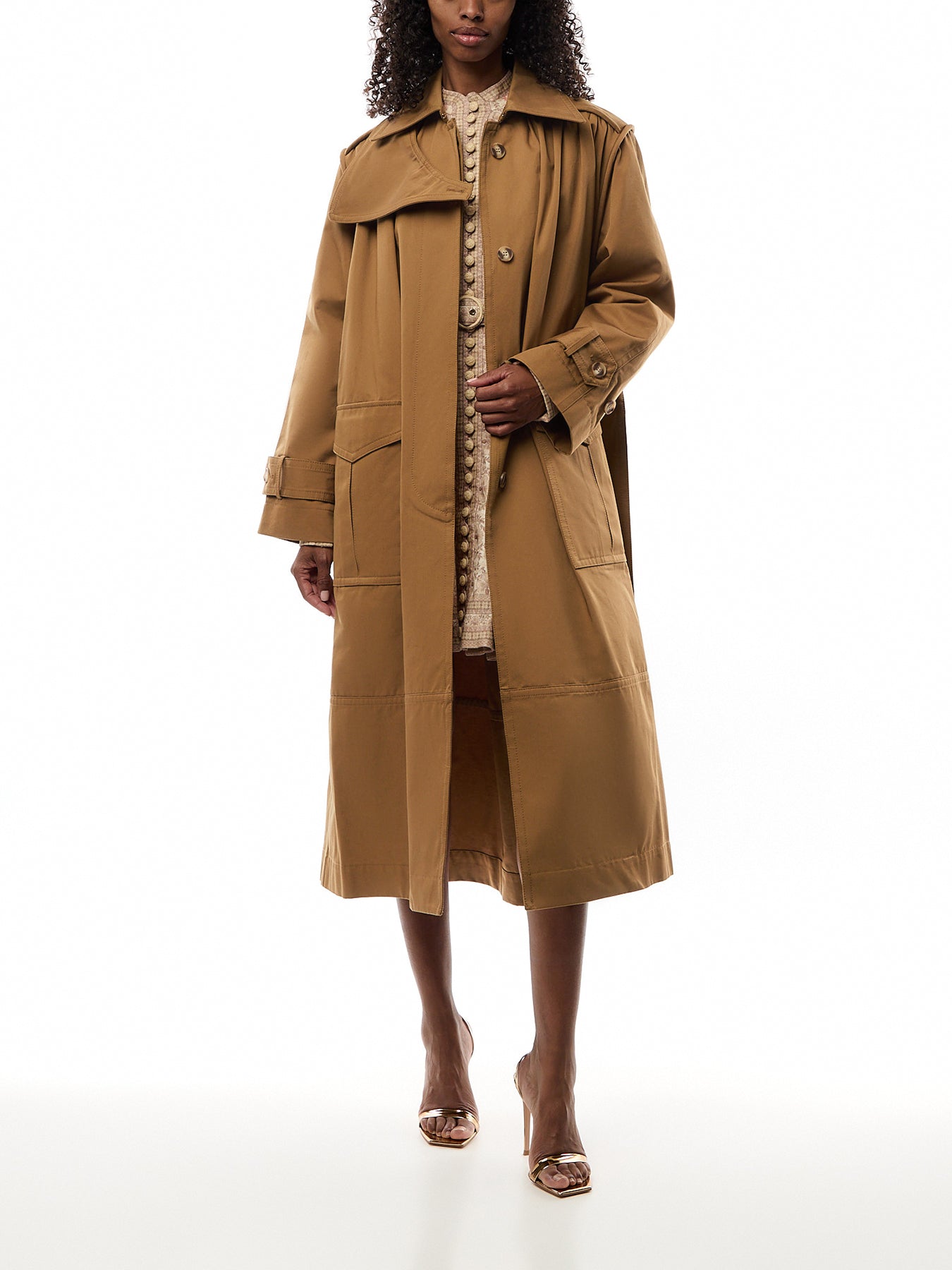 Illuminate Cargo Trench Coat