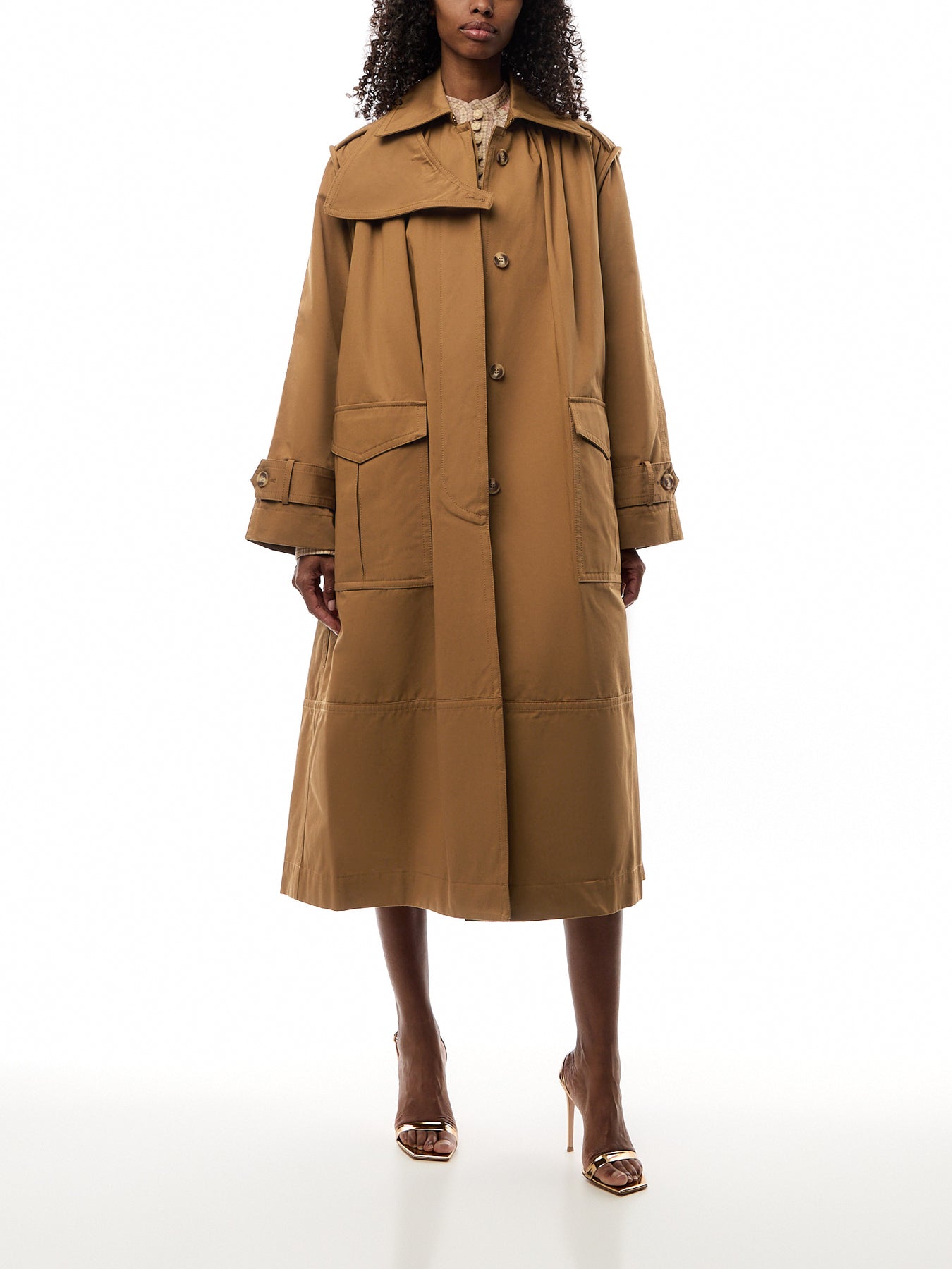 Illuminate Cargo Trench Coat