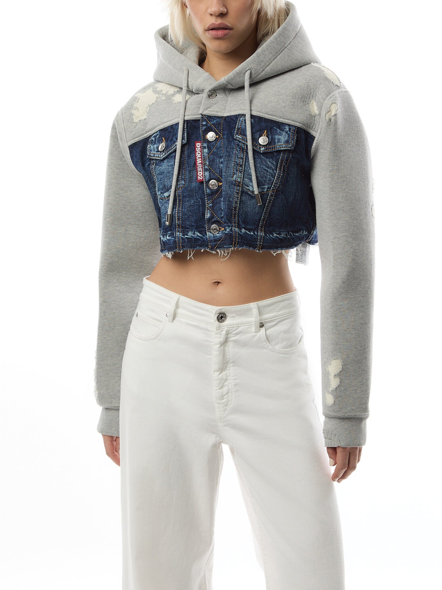 Dsquared Cropped Cool Fit Hoodie