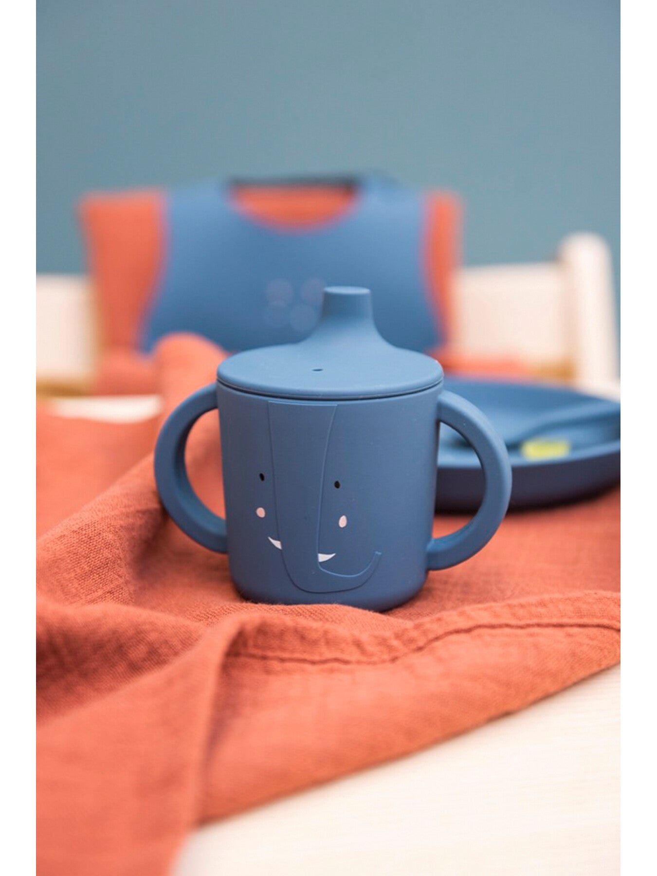 Mrs Elephant Silicone Sippy Cup