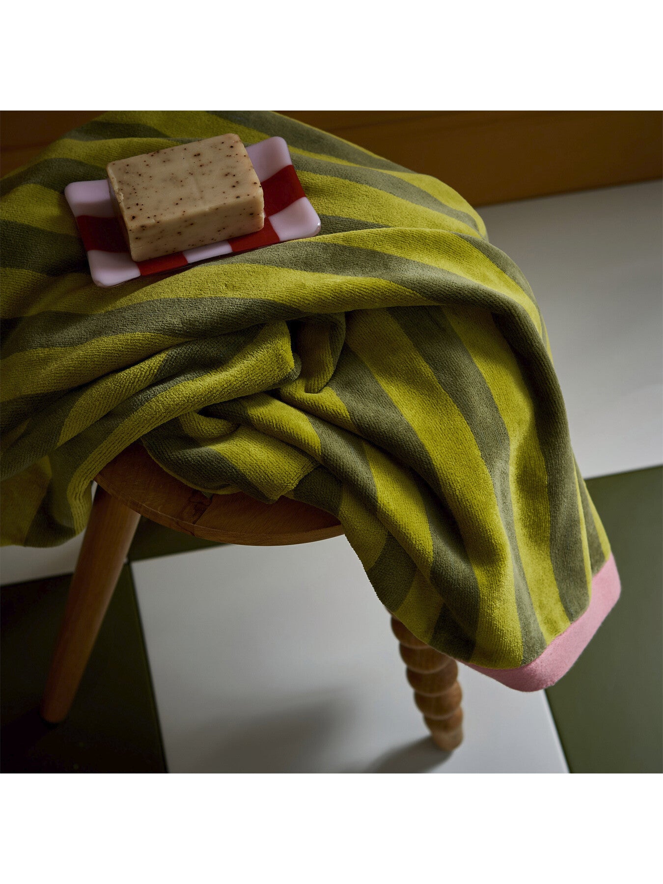 Grass Stripe Hand Towel