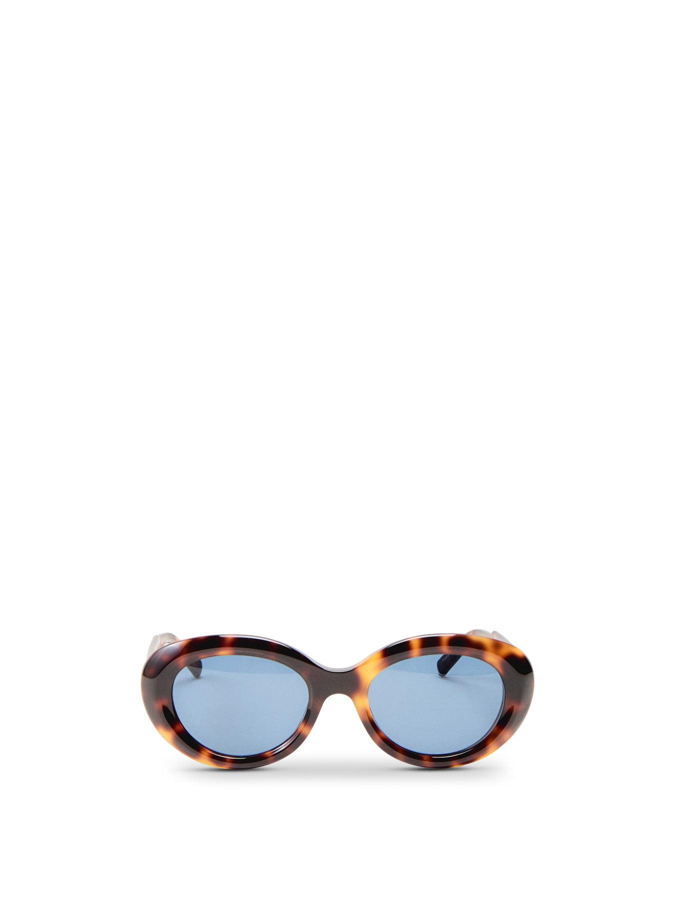 Womens Round Havana Sunglasses