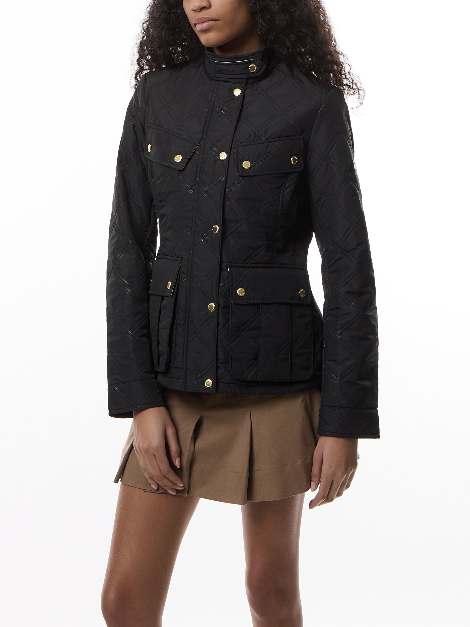 Womens Barbour International Halsey Quilted Jacket