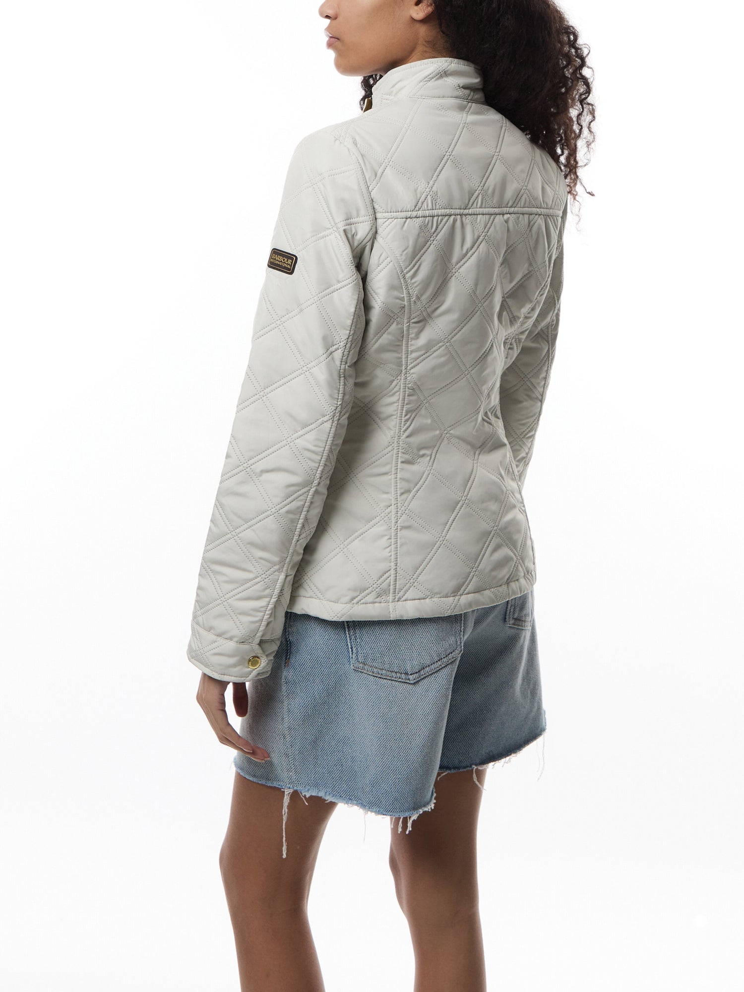 Womens Barbour International Halsey Quilted Jacket