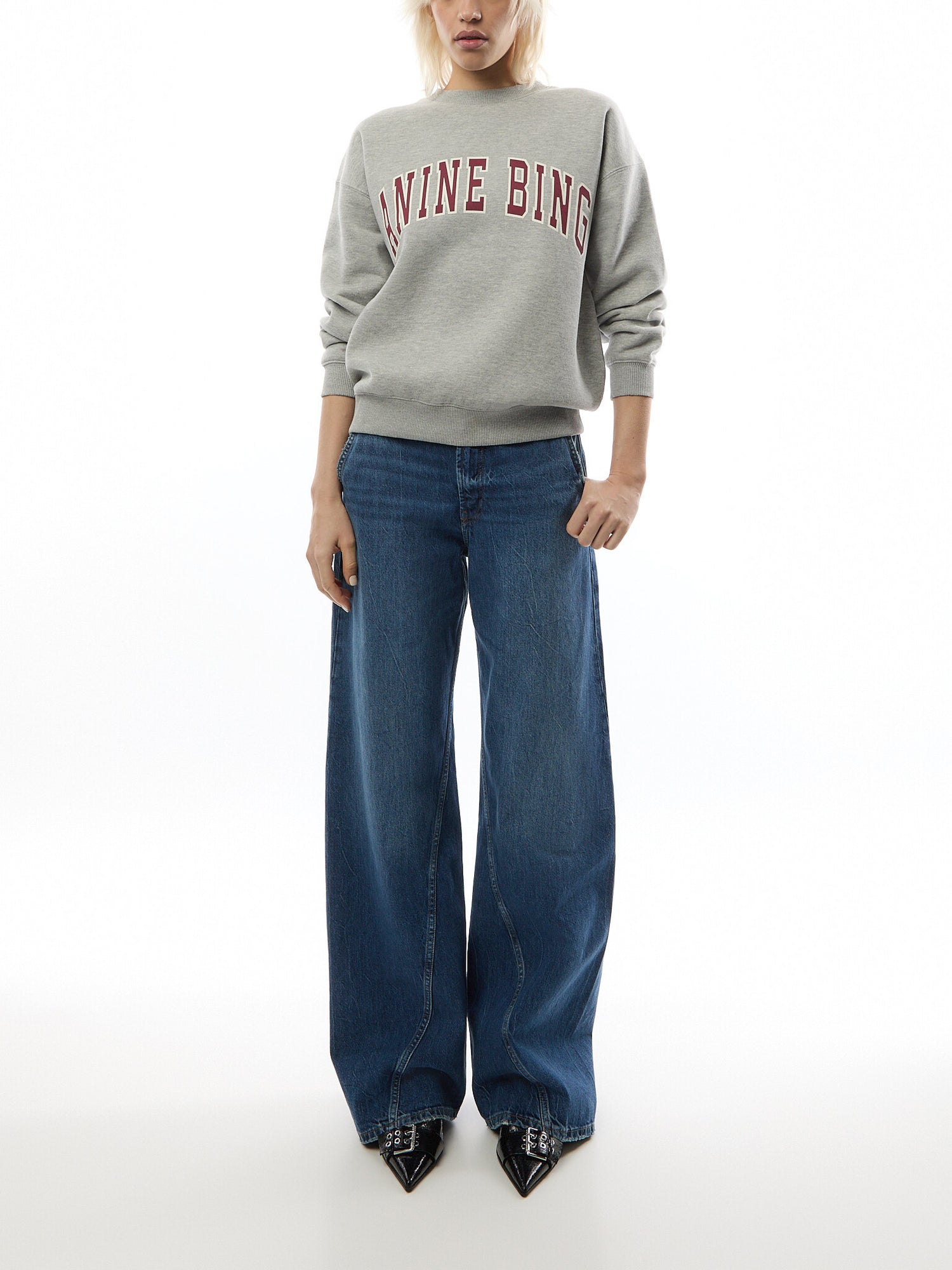 Spencer Sweatshirt Anine Bing - Medium Heather Grey