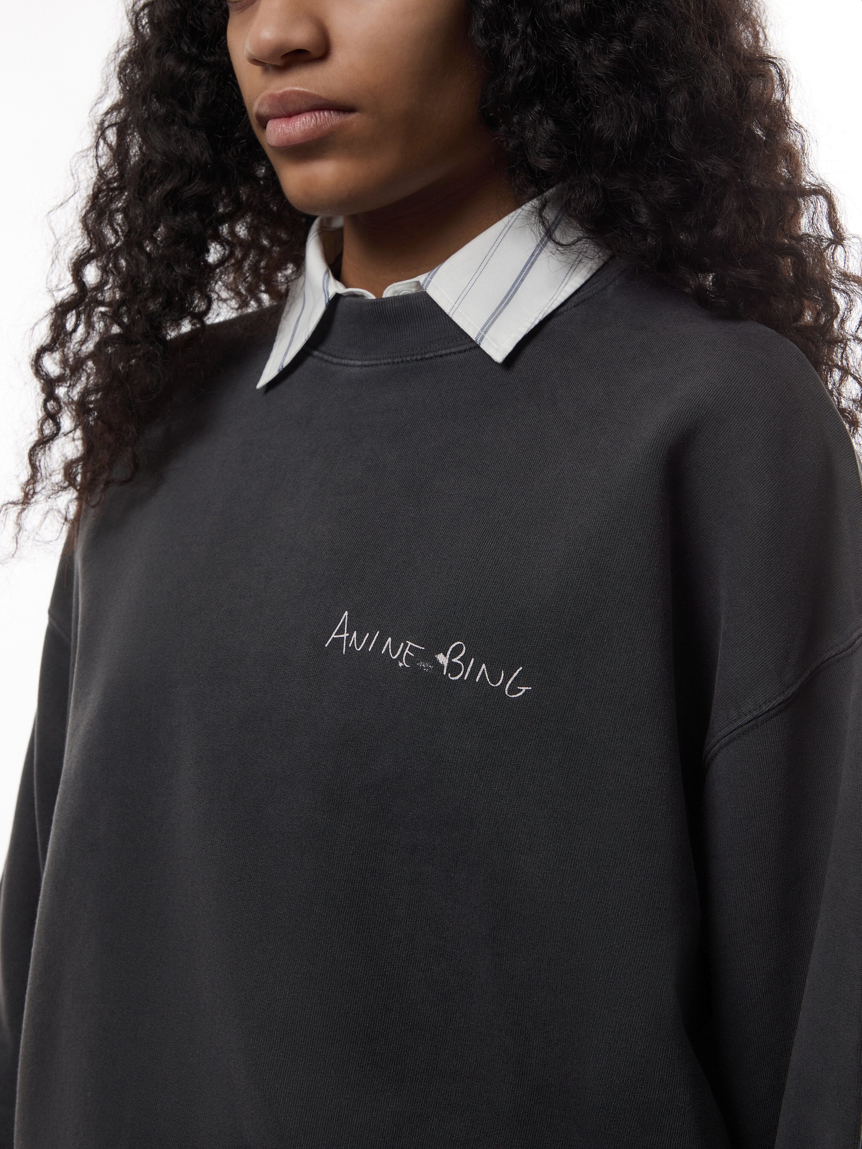 【ANINE BING】JACI SWEATSHIRT LYRICS ANINE BING Jaci Sweatshirt Lyrics | Shopbop