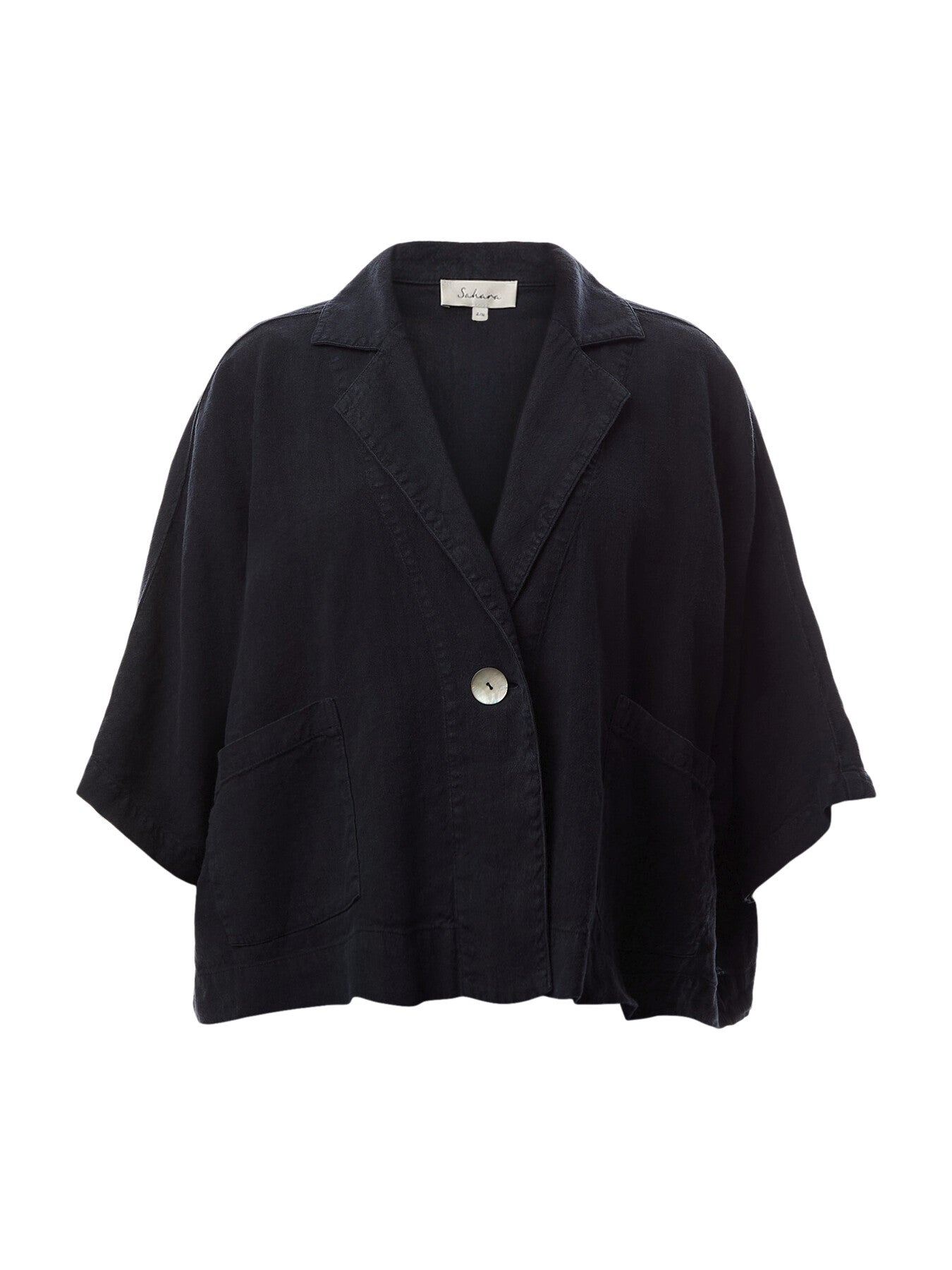 Twisted Linen Boxy Jacket
