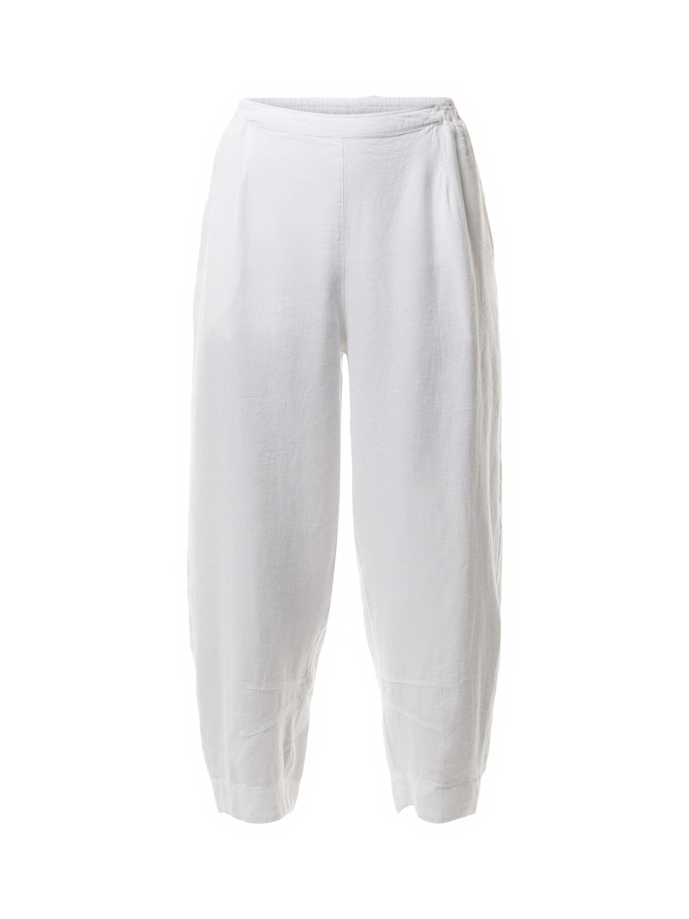 Heavy Twisted Linen Crop Bubble Trouser