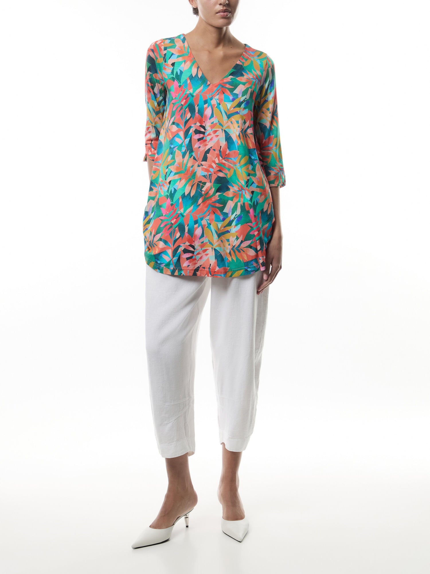 Heavy Twisted Linen Crop Bubble Trouser