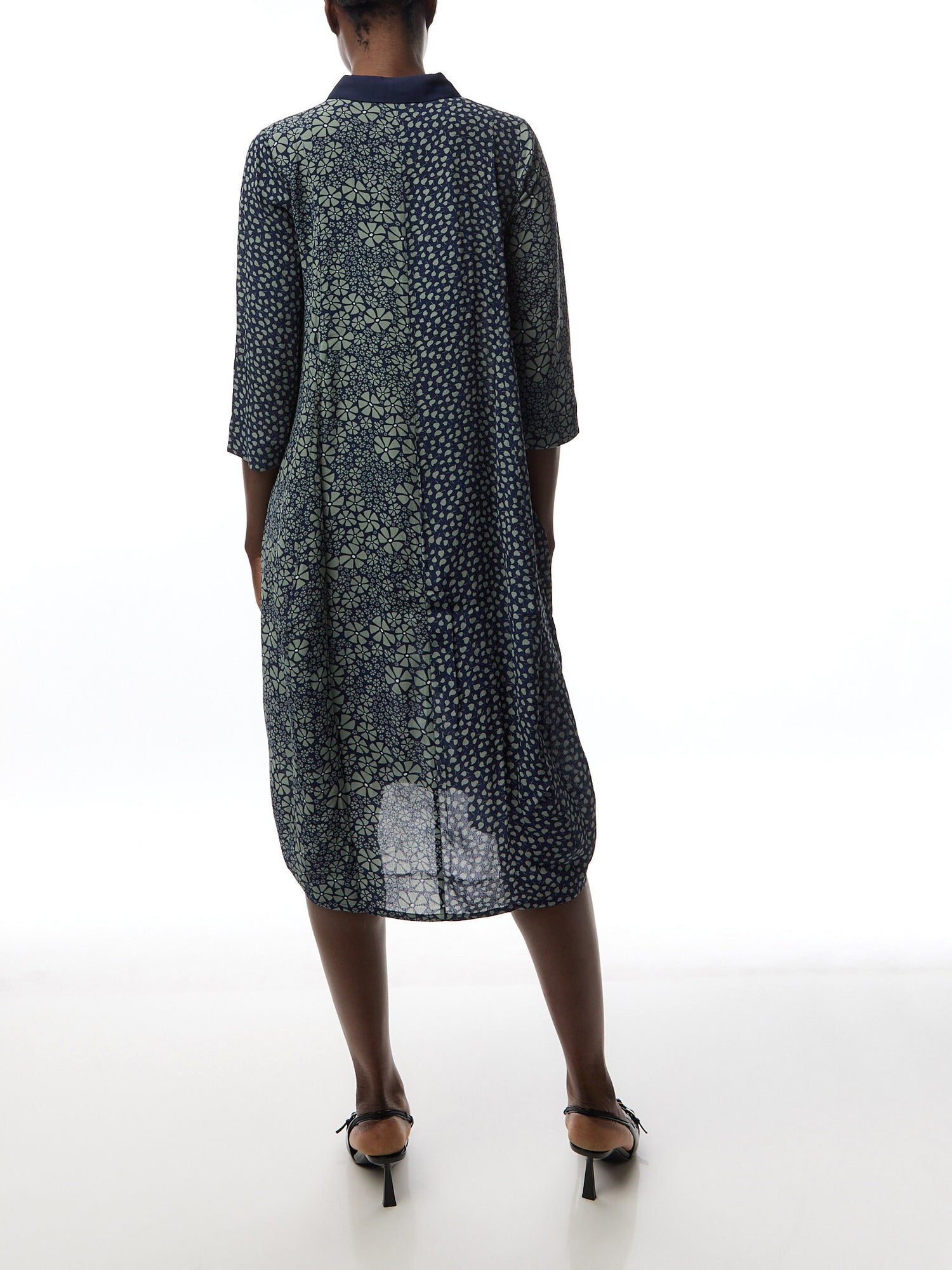 Ditsy Floral Mix Shirt Dress