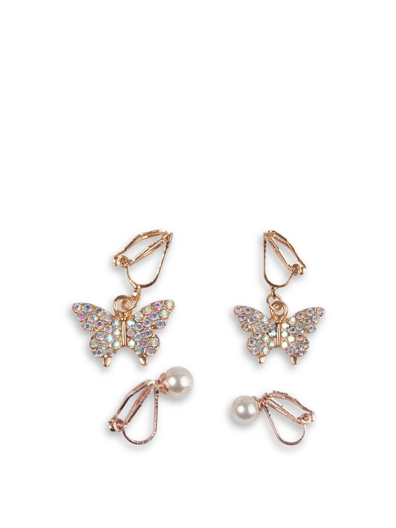 Butterfly Clip On Earrings