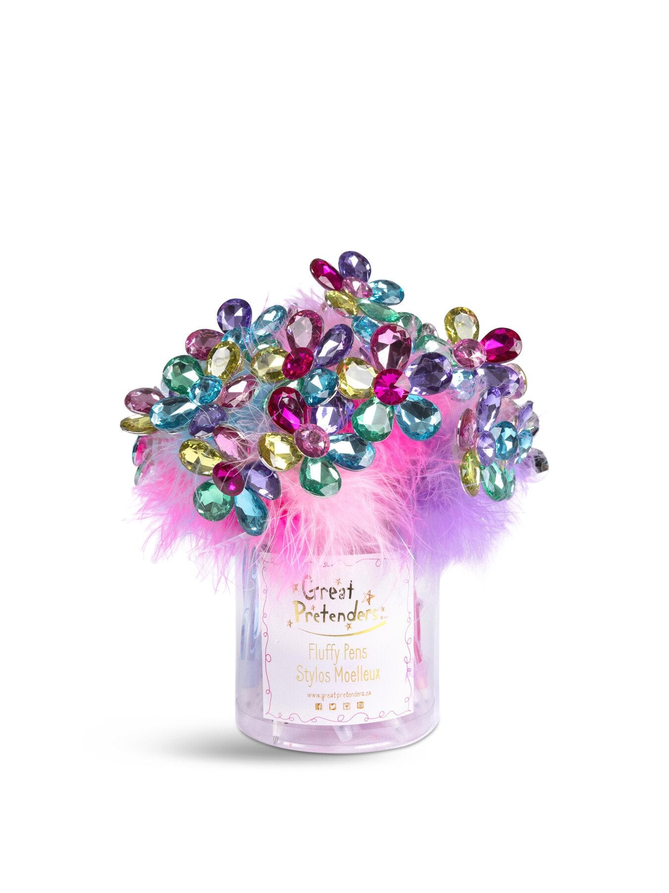 Flower Gem Fluffy Pen