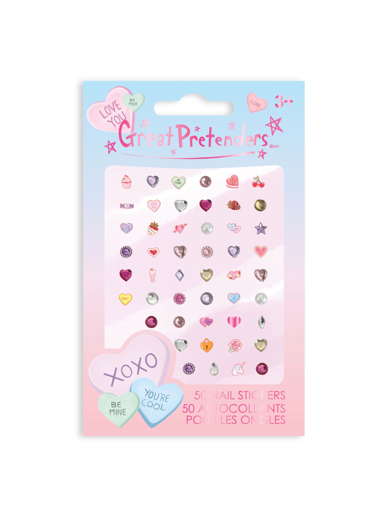 Candy Heart Nail Stickers