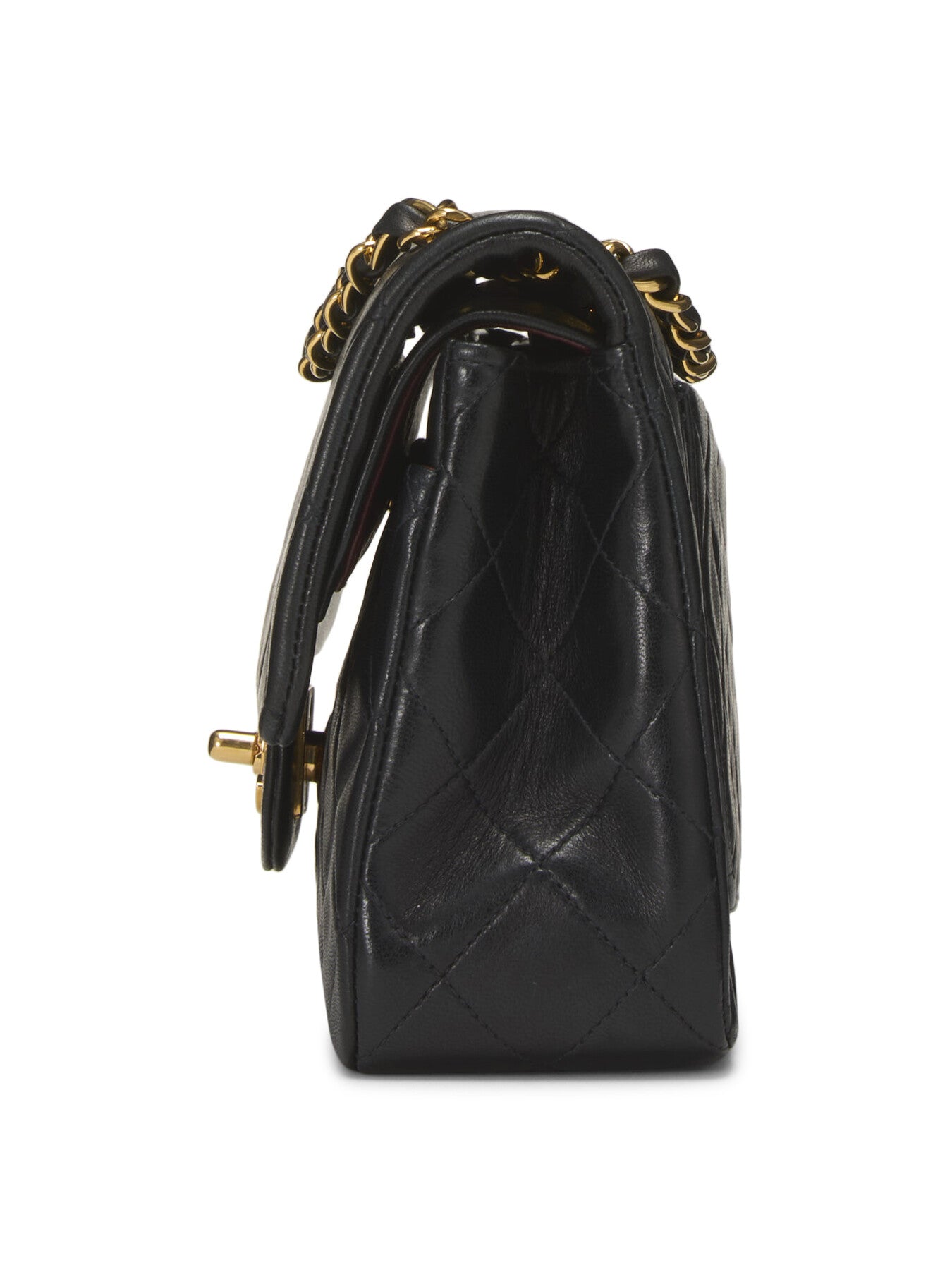 Vintage Chanel Black Lambskin Bag 2.55 9