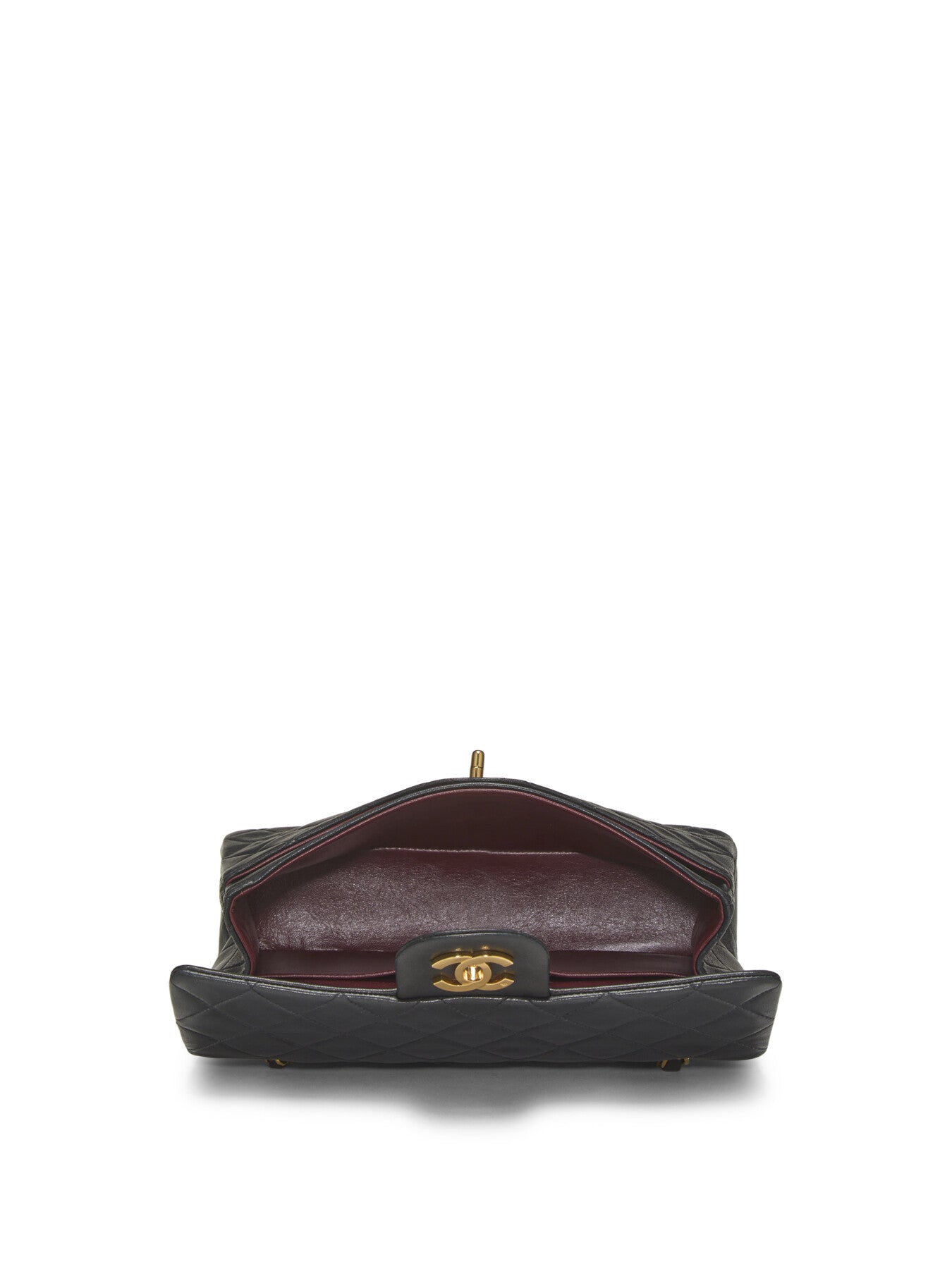 Vintage Chanel Black Lambskin Bag 2.55 9