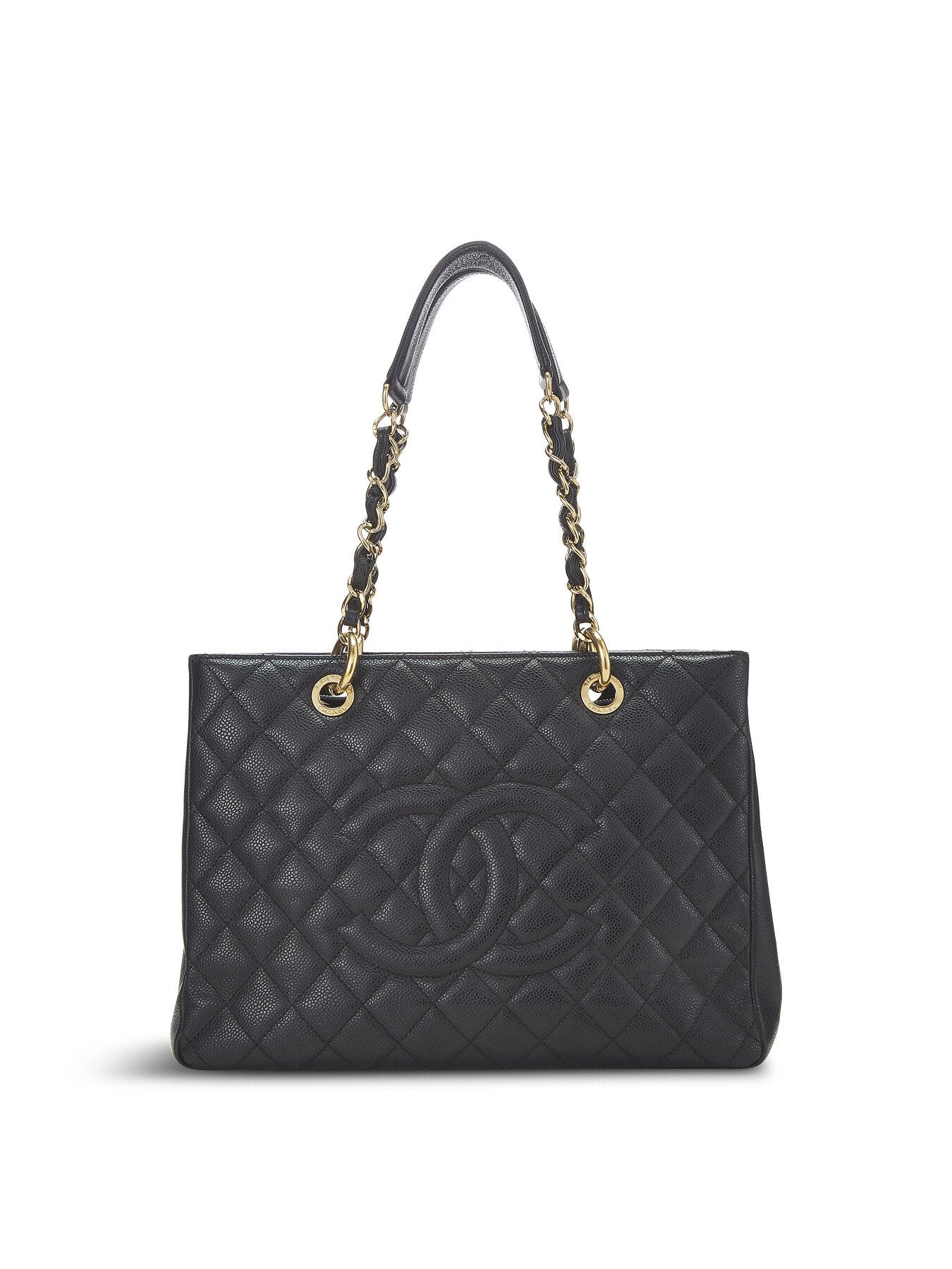 Vintage Chanel Black Caviar GST Tote Bag
