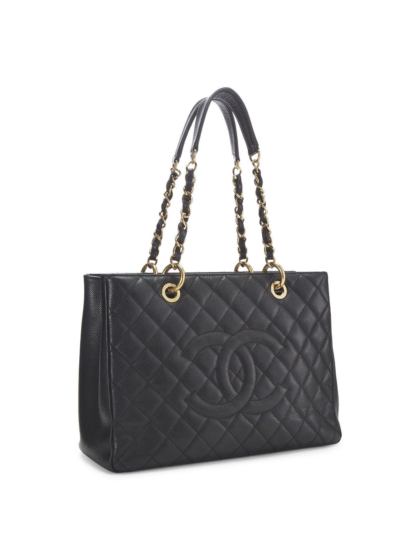 Vintage Chanel Black Caviar GST Tote Bag