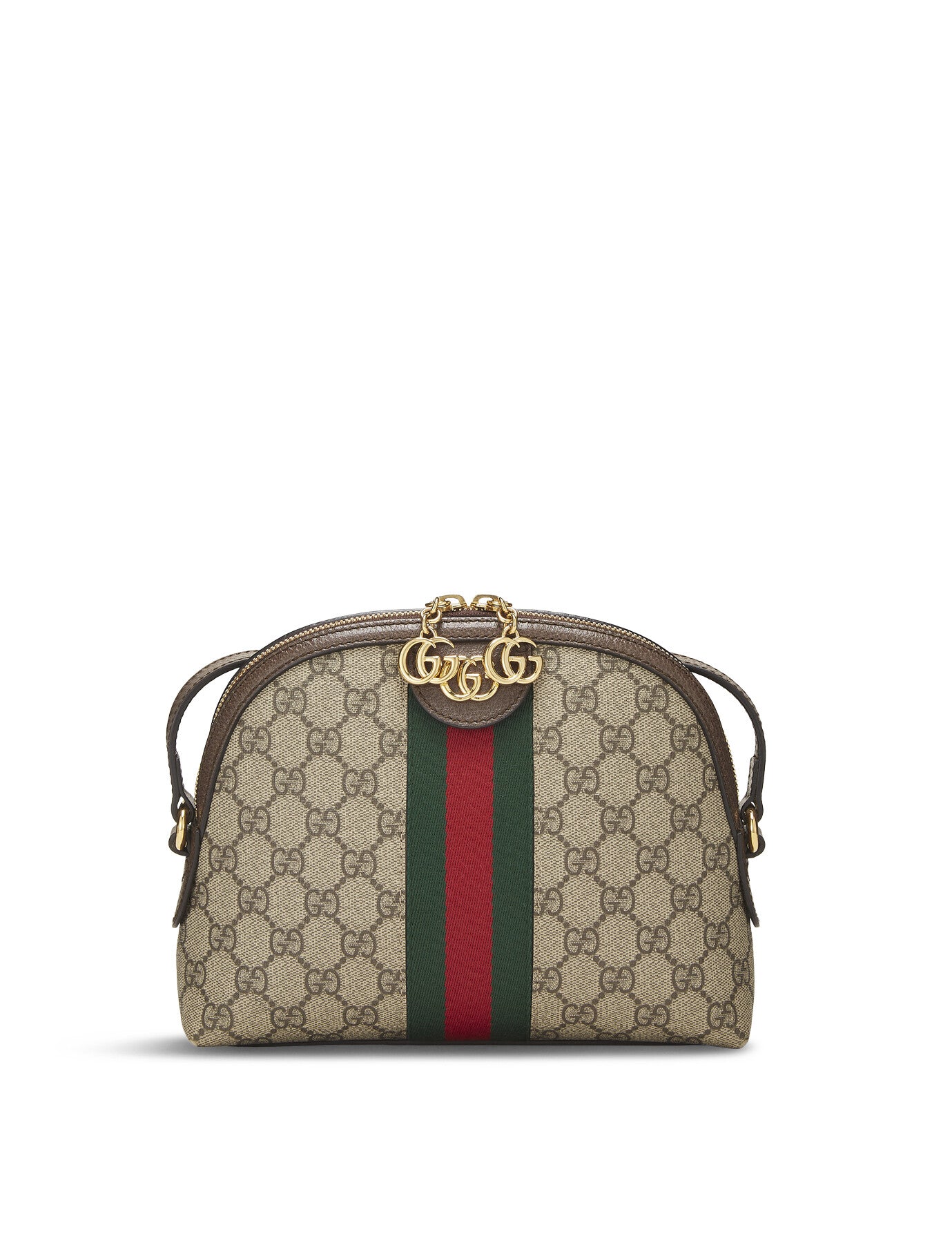 Vintage Gucci Brown GG Ophidia Dome Small Shoulder Bag