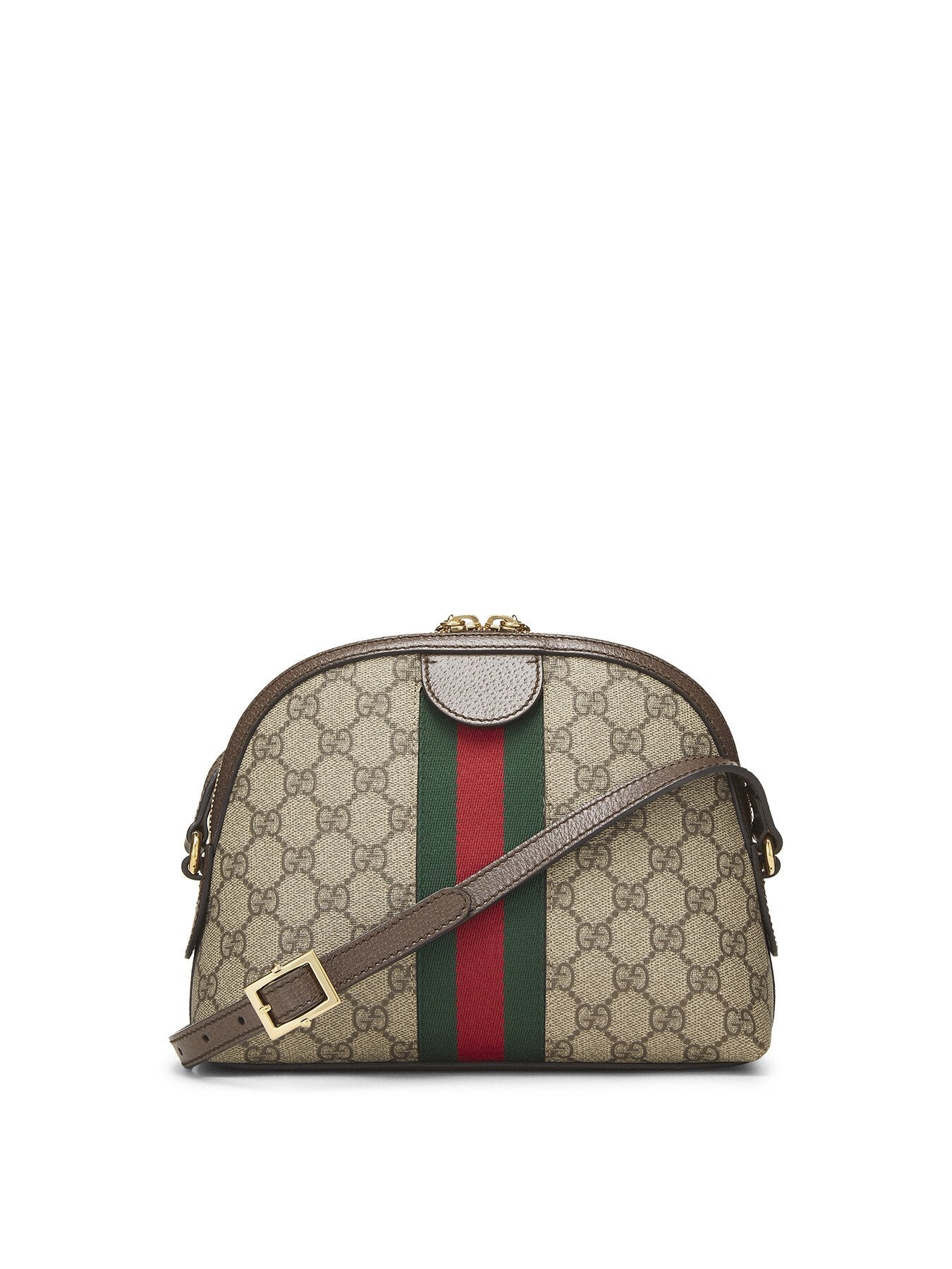 Vintage Gucci Brown GG Ophidia Dome Small Shoulder Bag