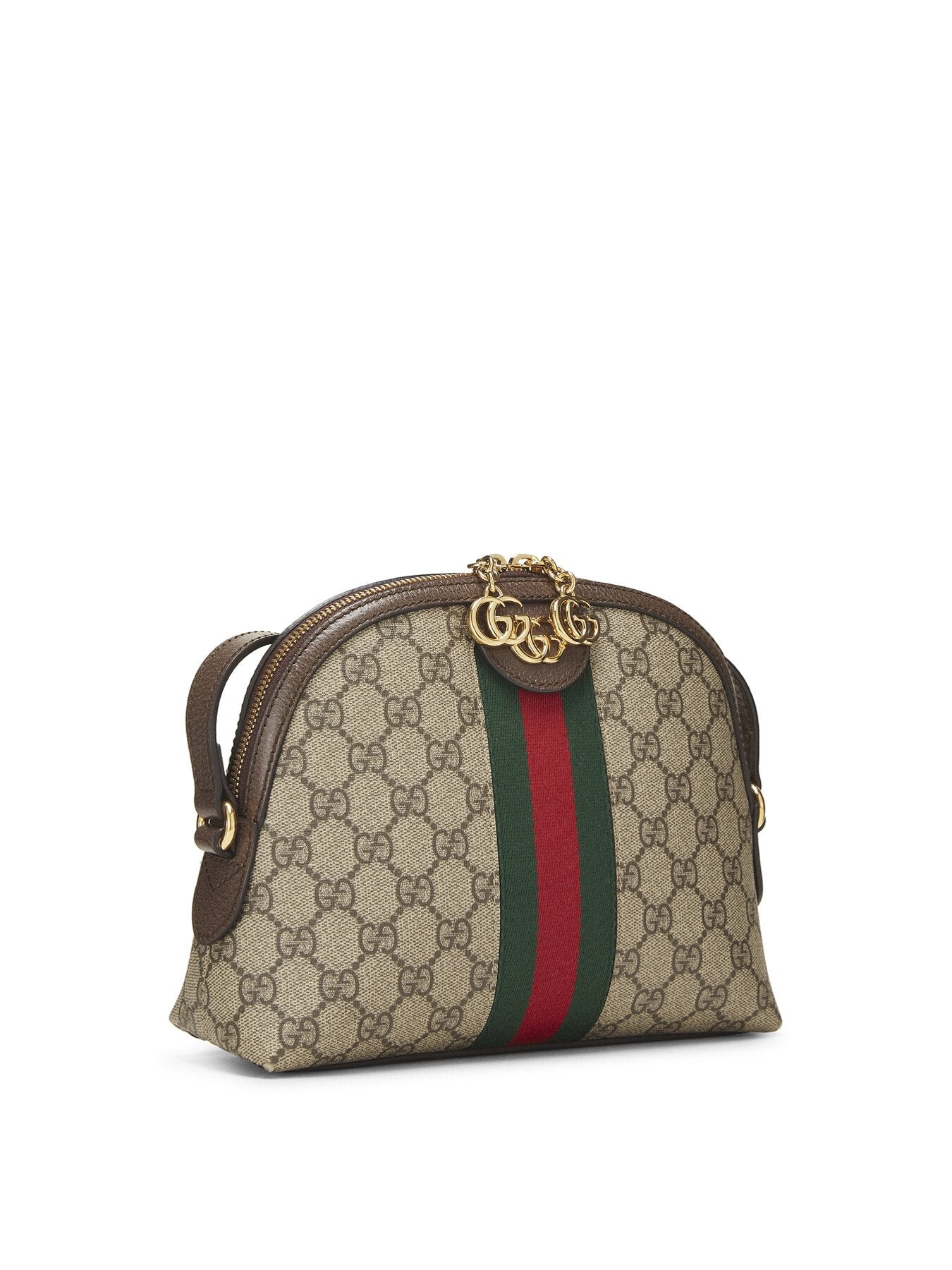 Vintage Gucci Brown GG Ophidia Dome Small Shoulder Bag