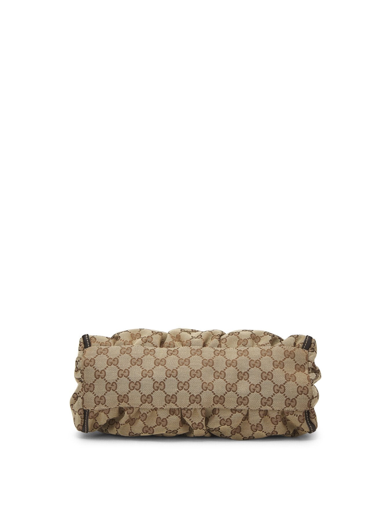 Vintage Gucci Brown Canvas D Ring Abbey Small Shoulder Bag