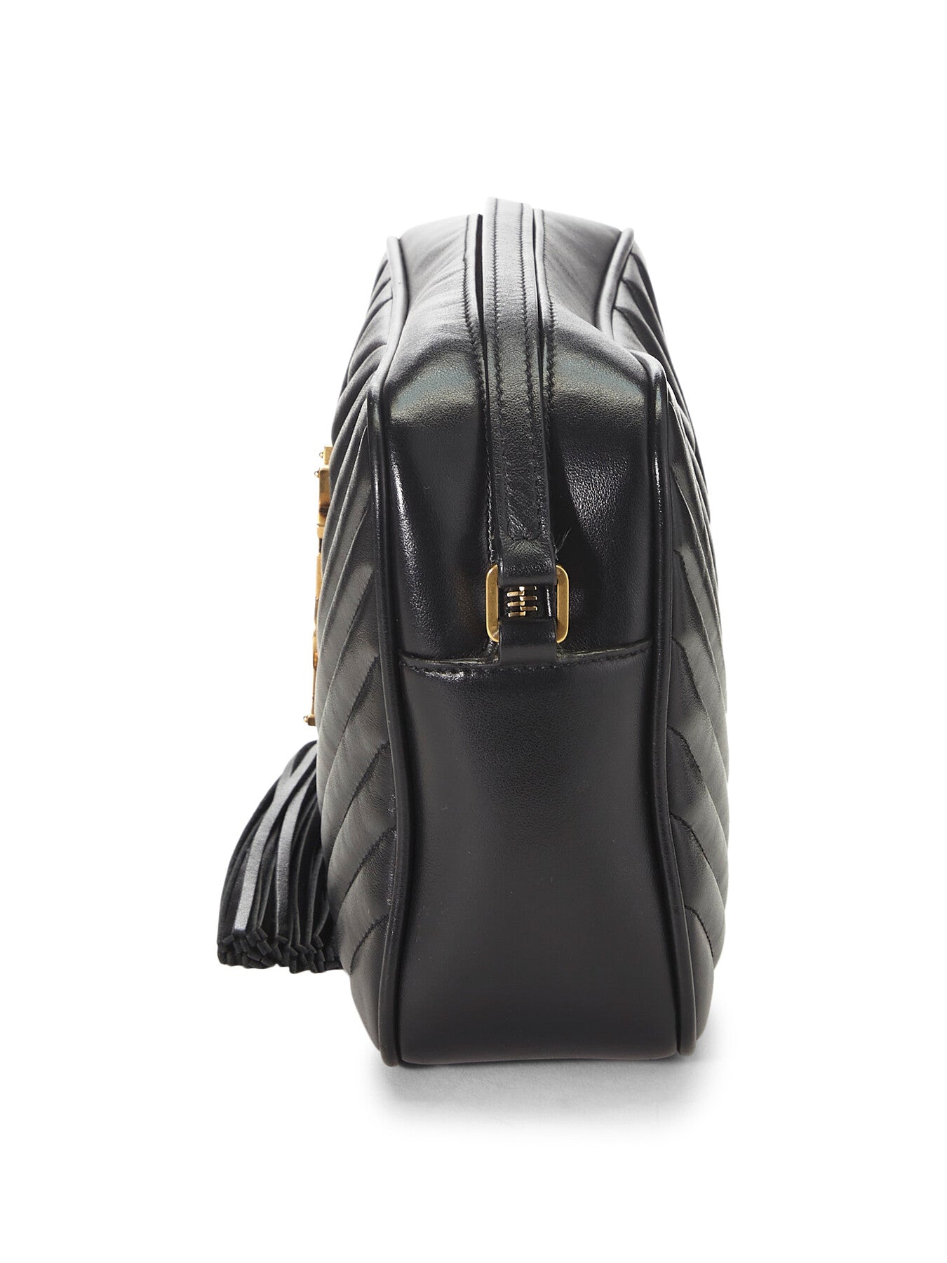 Vintage YSL Black Calfskin Lou Camera Bag