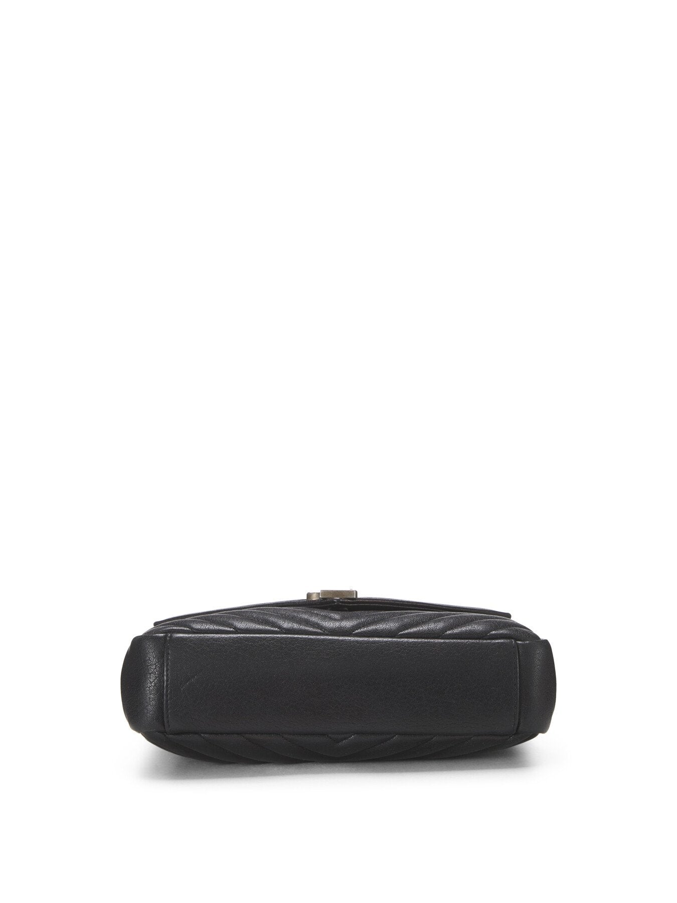 Vintage YSL Black Leather Medium College Bag