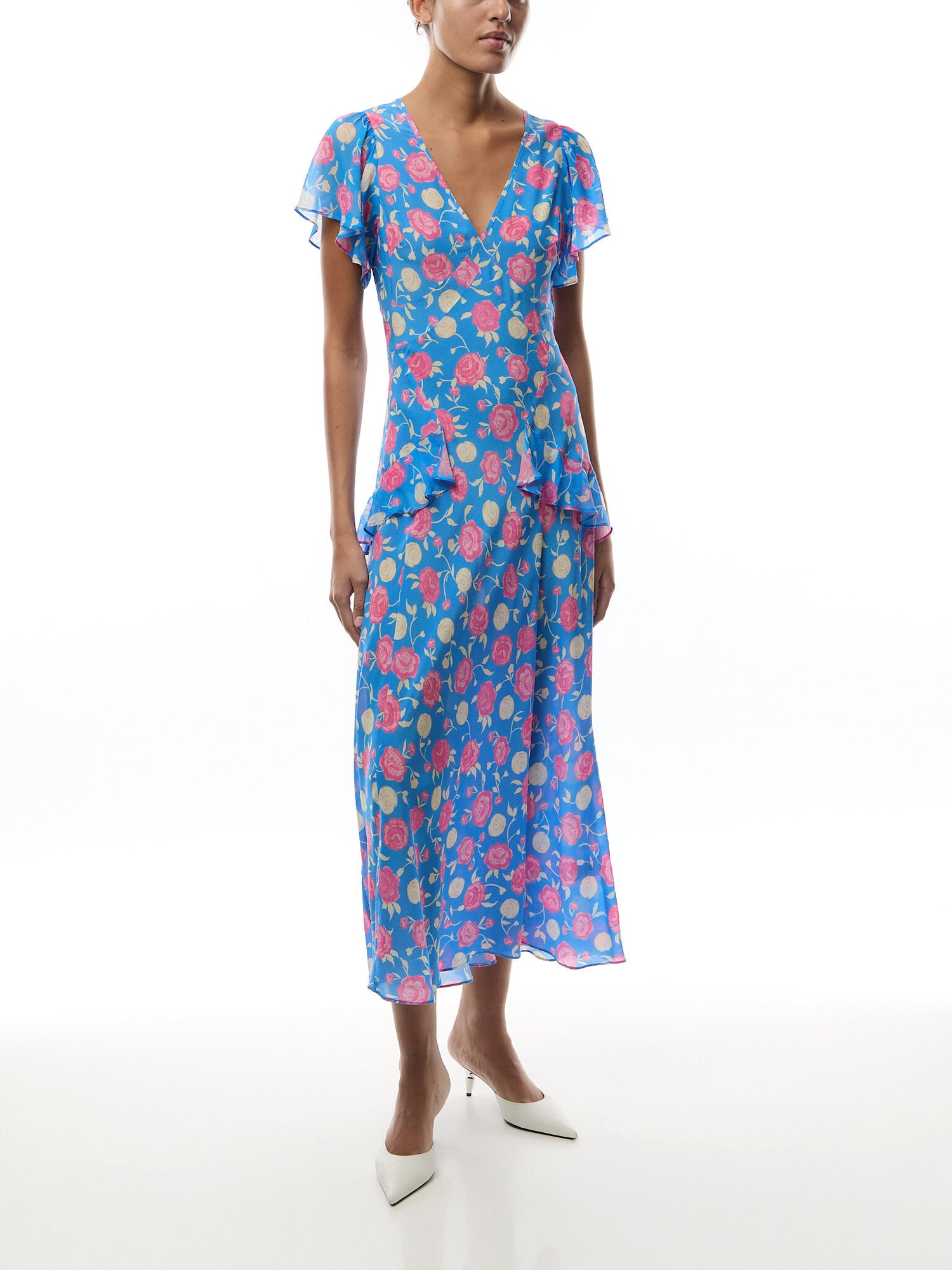 Evie Dress Rose Shell Blue