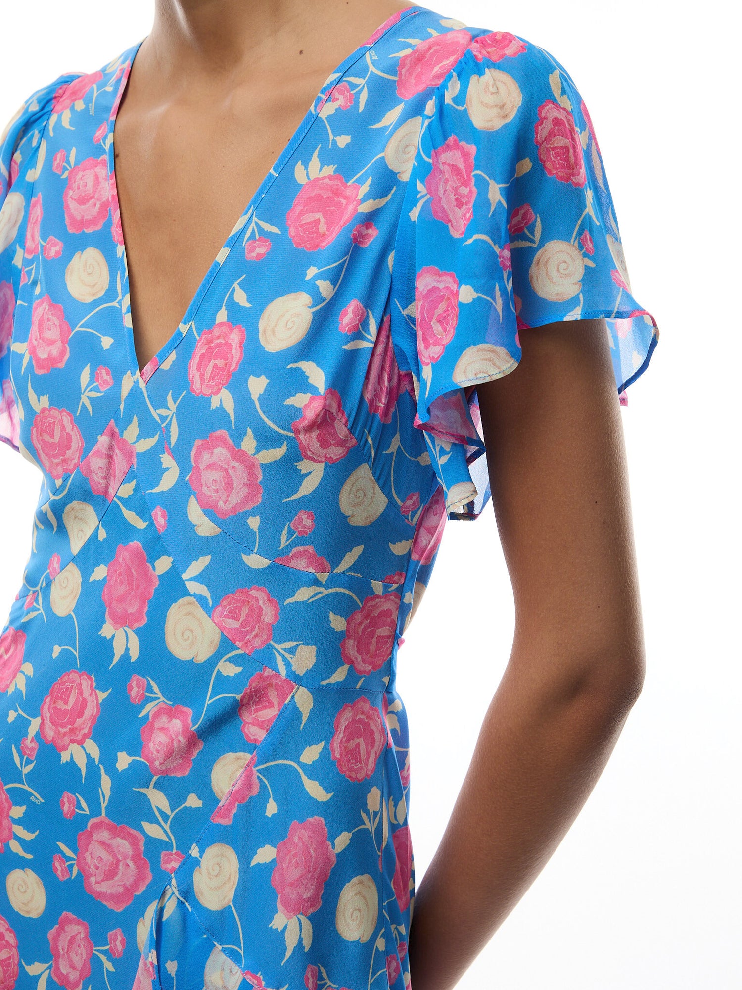 Evie Dress Rose Shell Blue