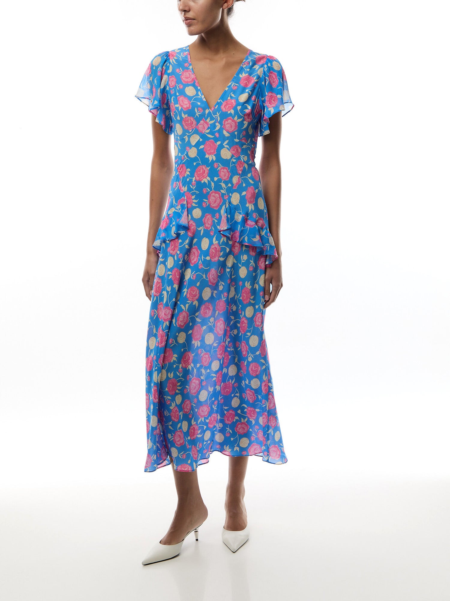 Evie Dress Rose Shell Blue
