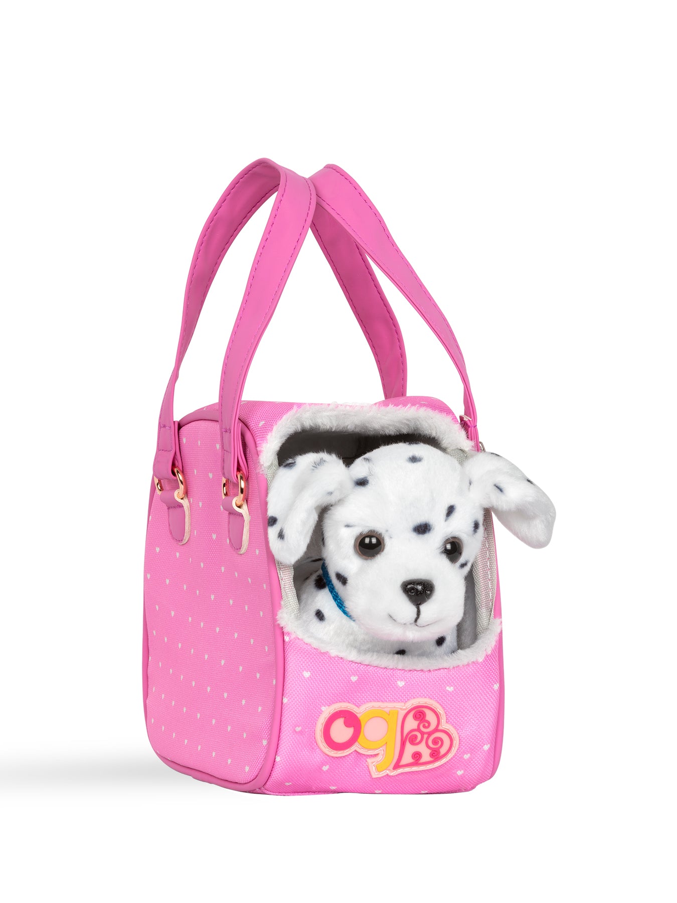 Dalmatian Hop in Dog Carrier