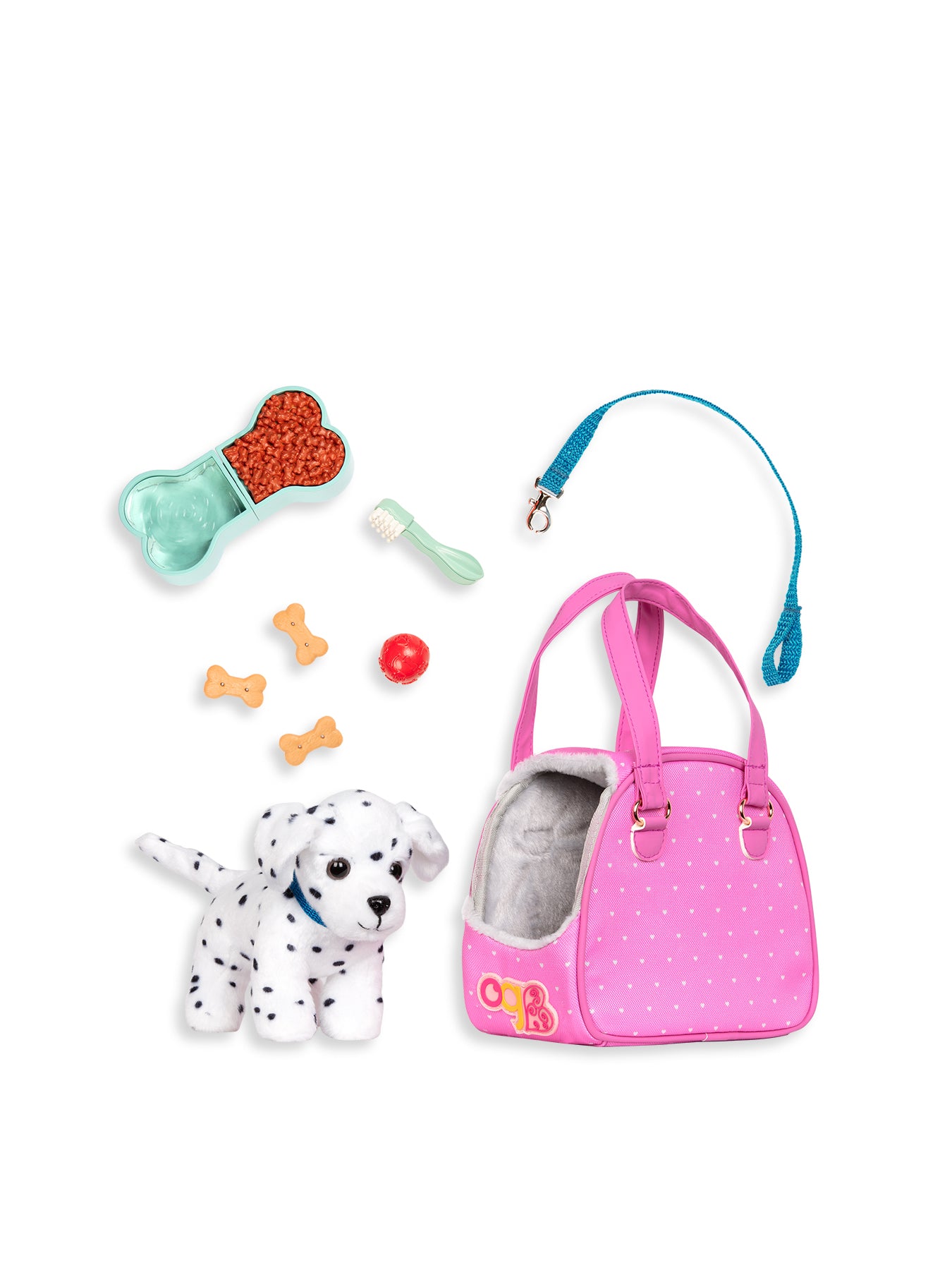 Dalmatian Hop in Dog Carrier