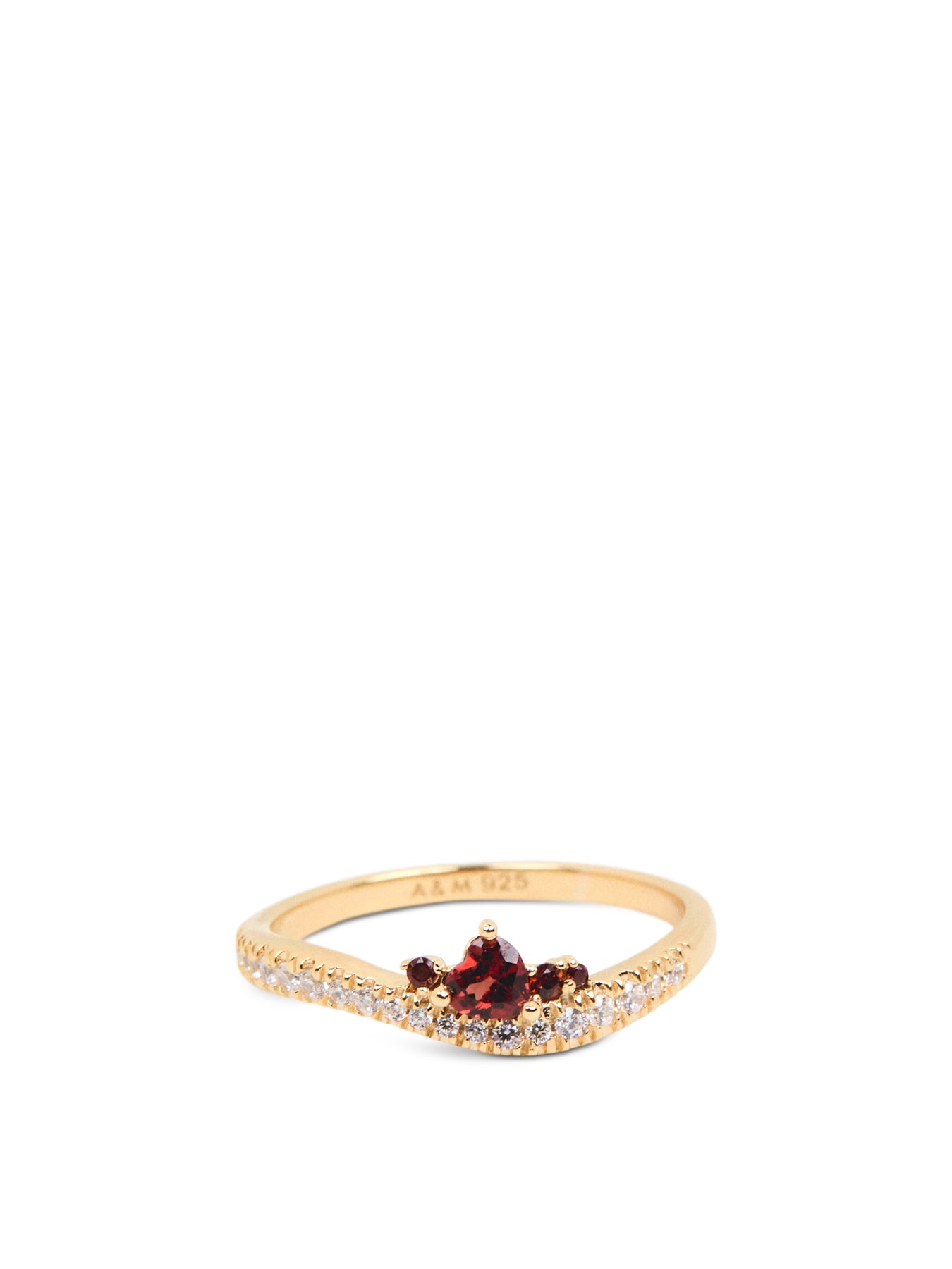 Snake Garnet Ring