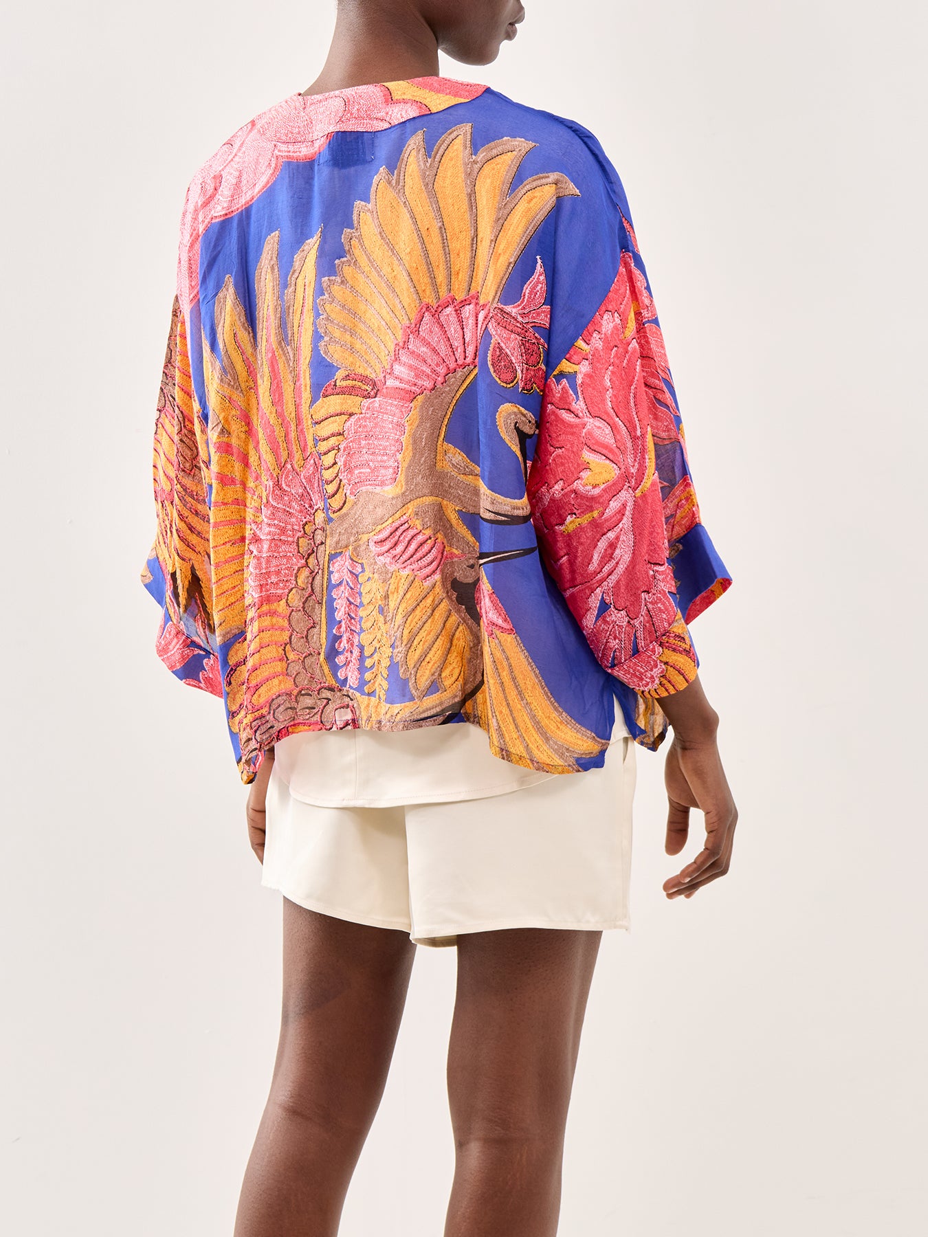 Kimono Crane Colbalt