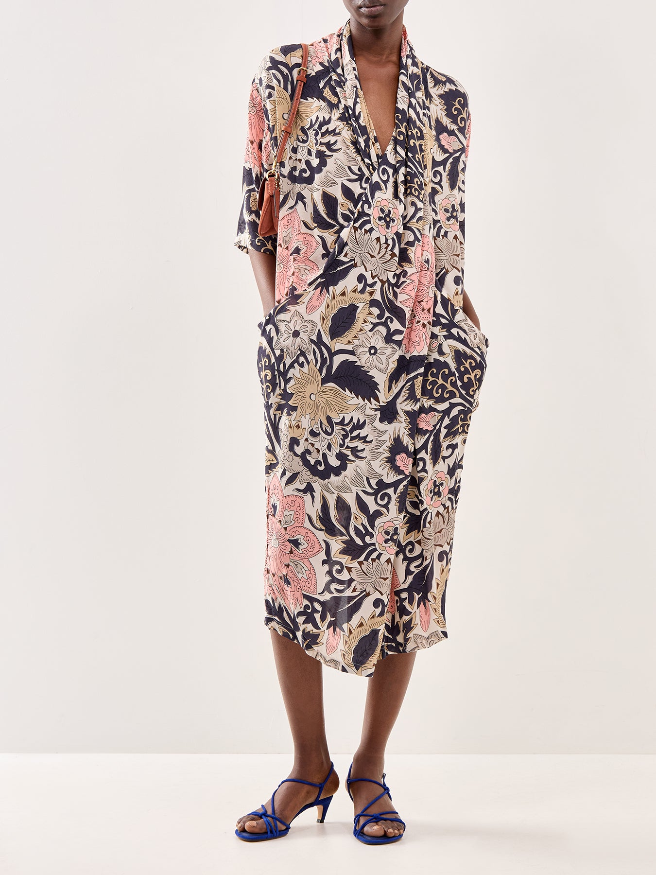 Rachel Dress Block Taupe