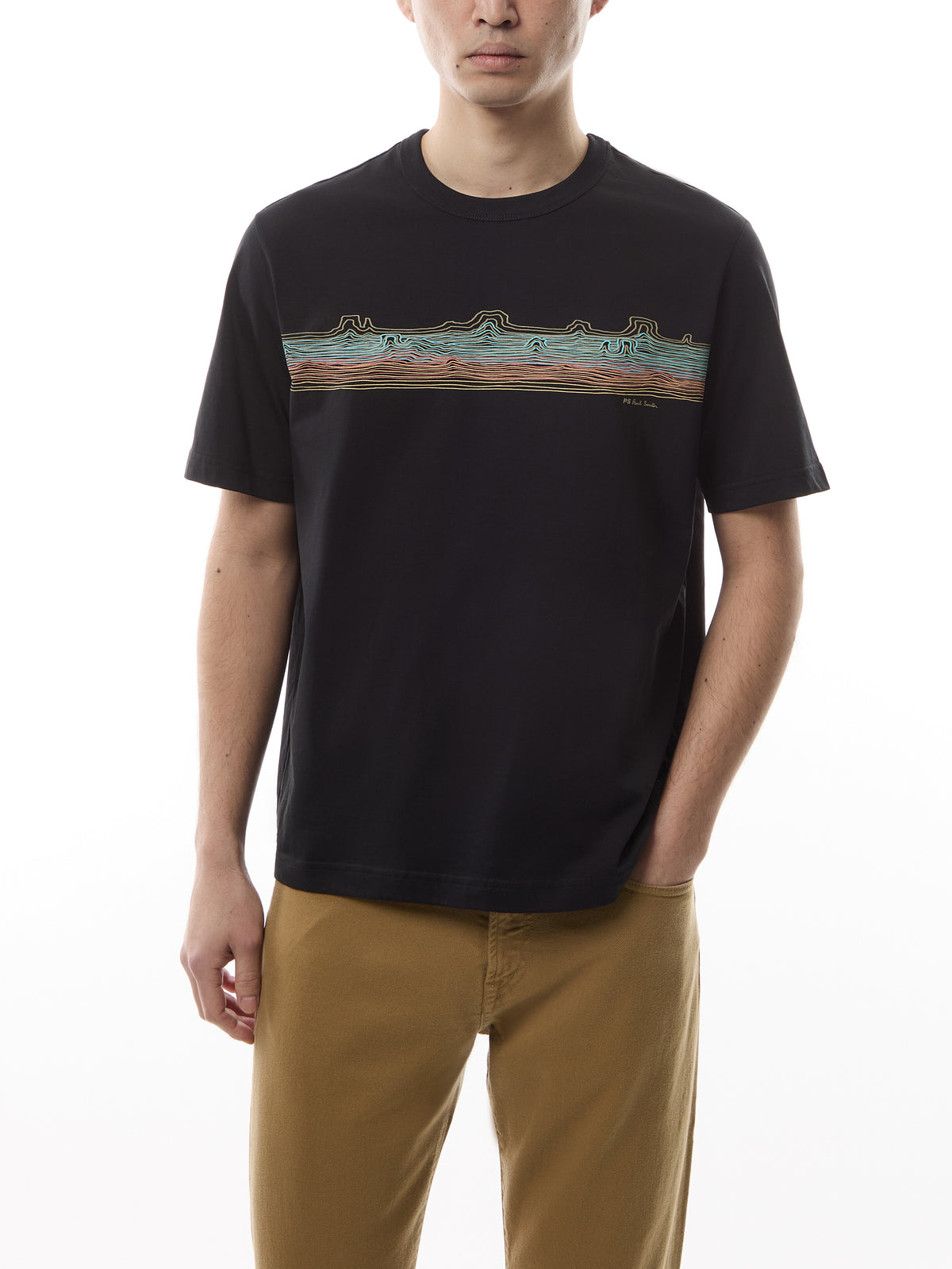Desert Stripe' Print T-Shirt