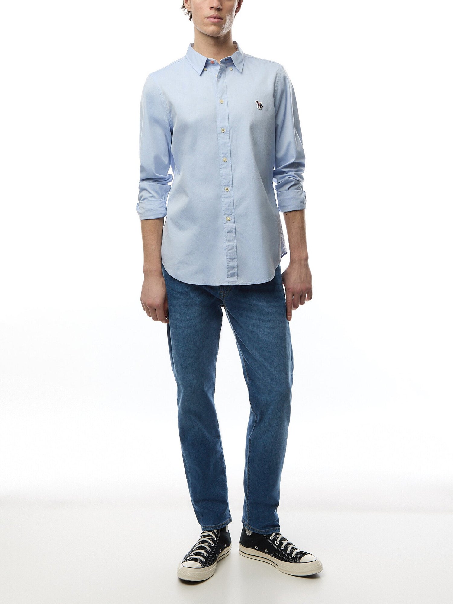 Tapered Fit Jeans Mid Wash