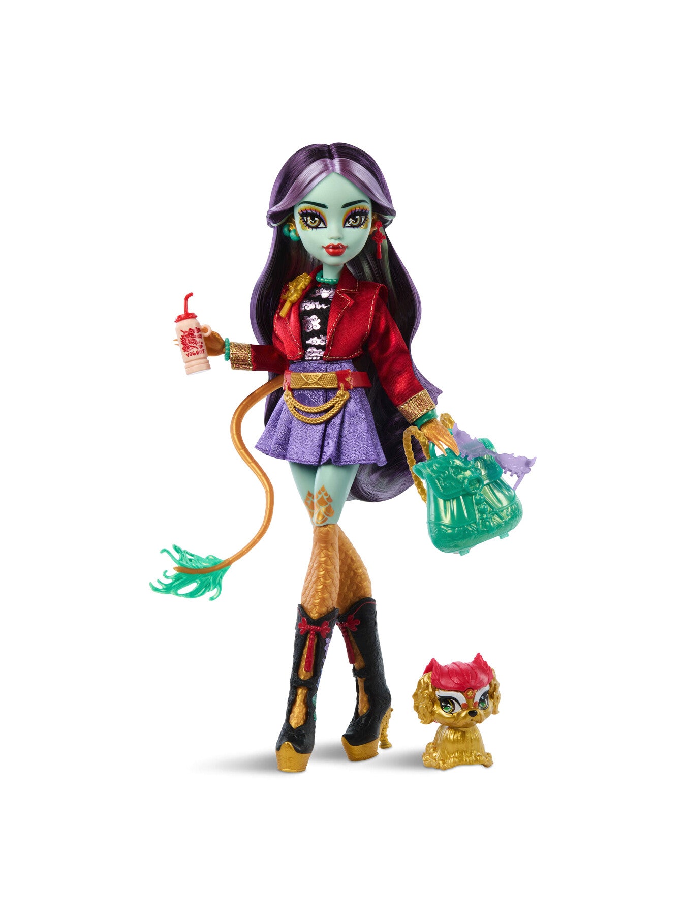 Monster High Jinafire Long Fashion Doll With Pet Dog