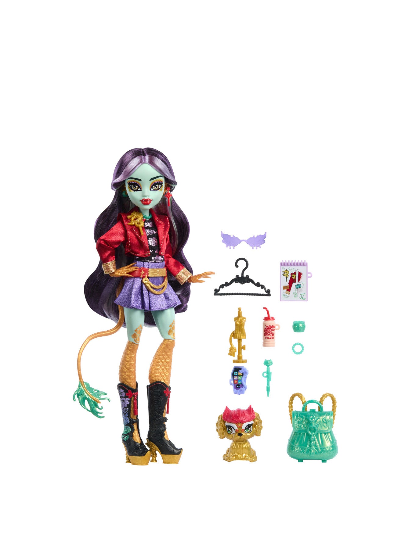 Monster High Jinafire Long Fashion Doll With Pet Dog