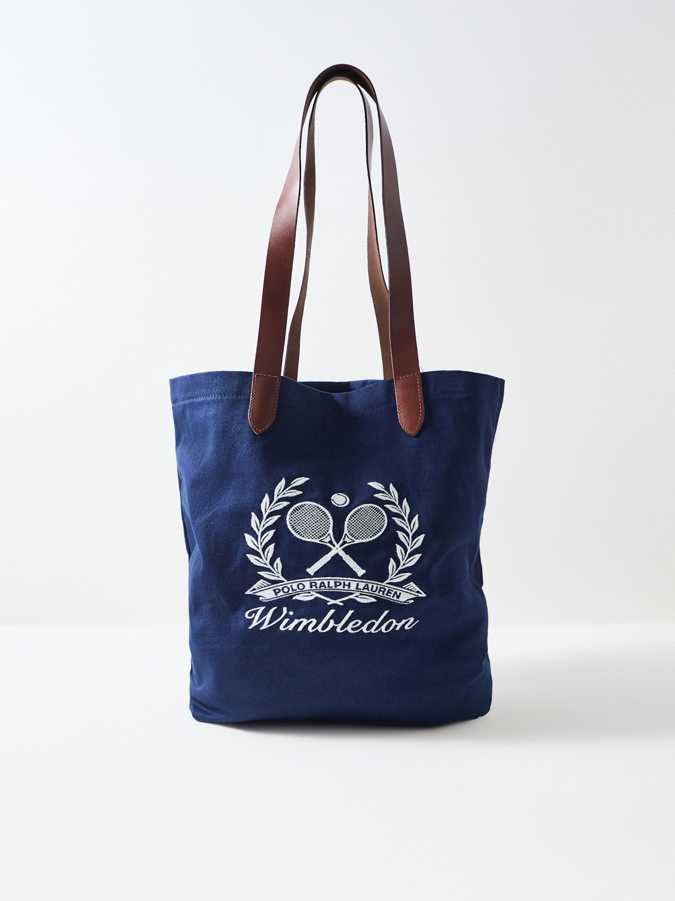 Wimbledon Canvas Shopper Tote Navy