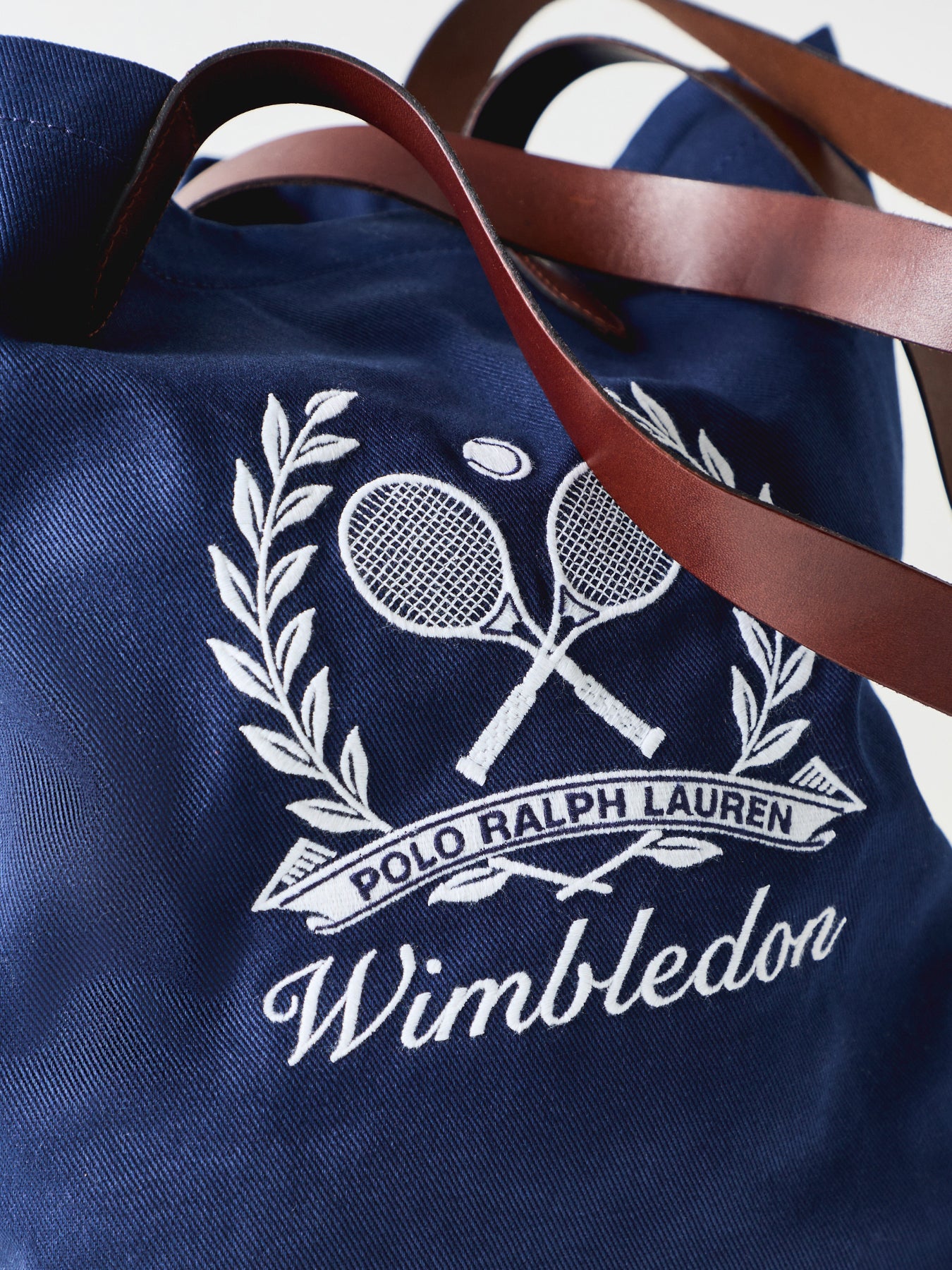 Wimbledon Canvas Shopper Tote Navy
