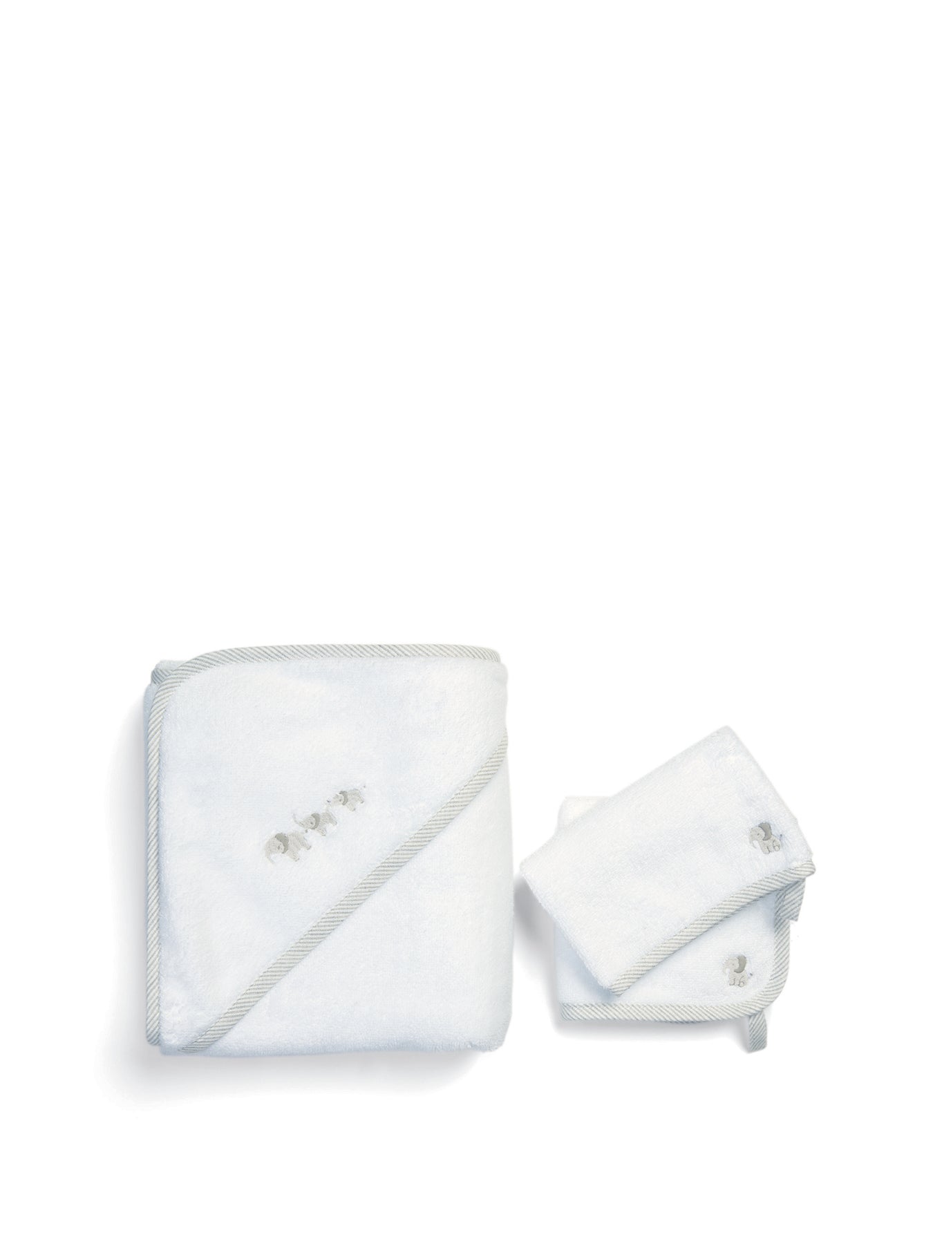 Elephant Towelling Set Grey
