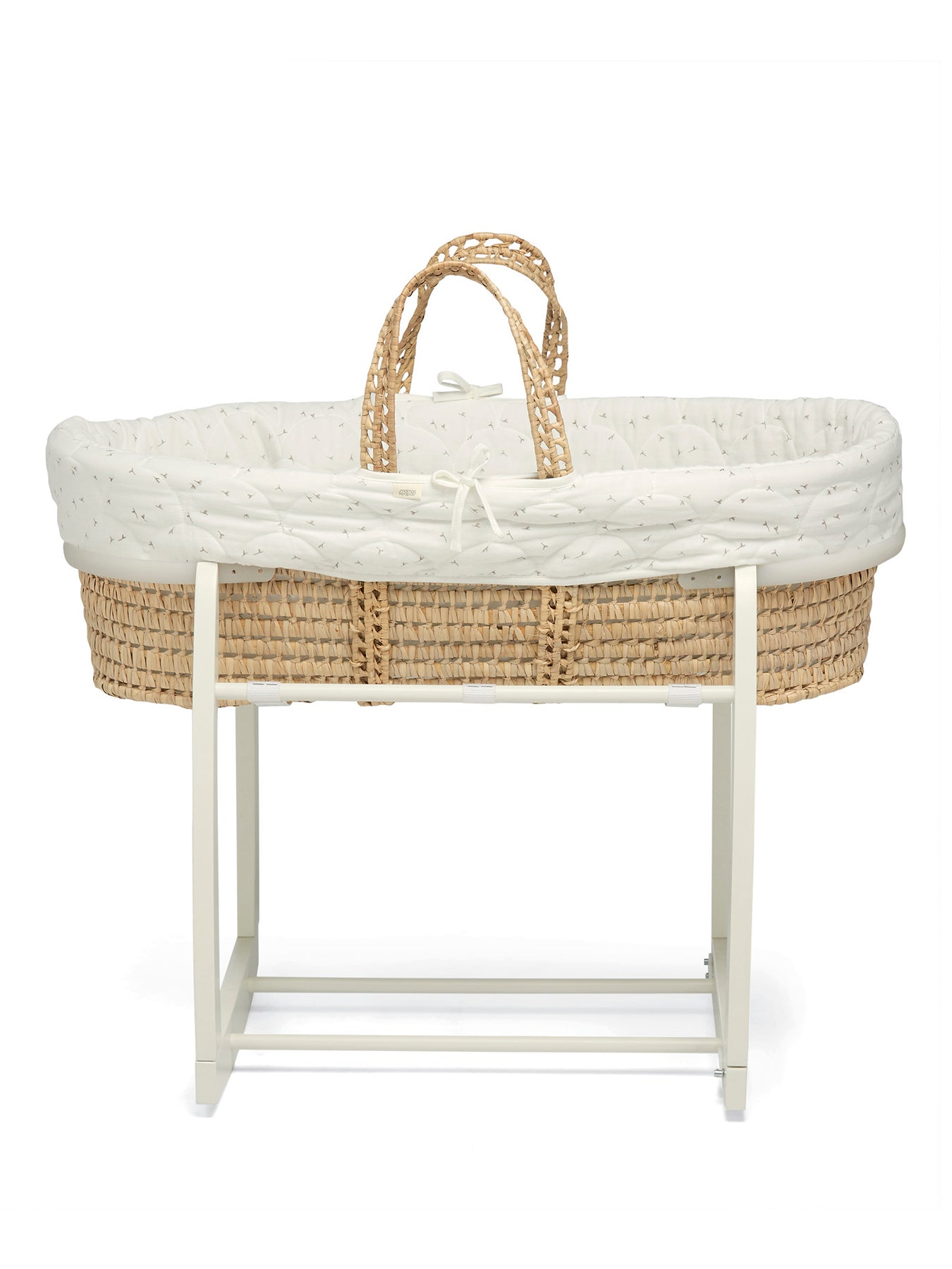 Seedling Cream Print Moses Basket